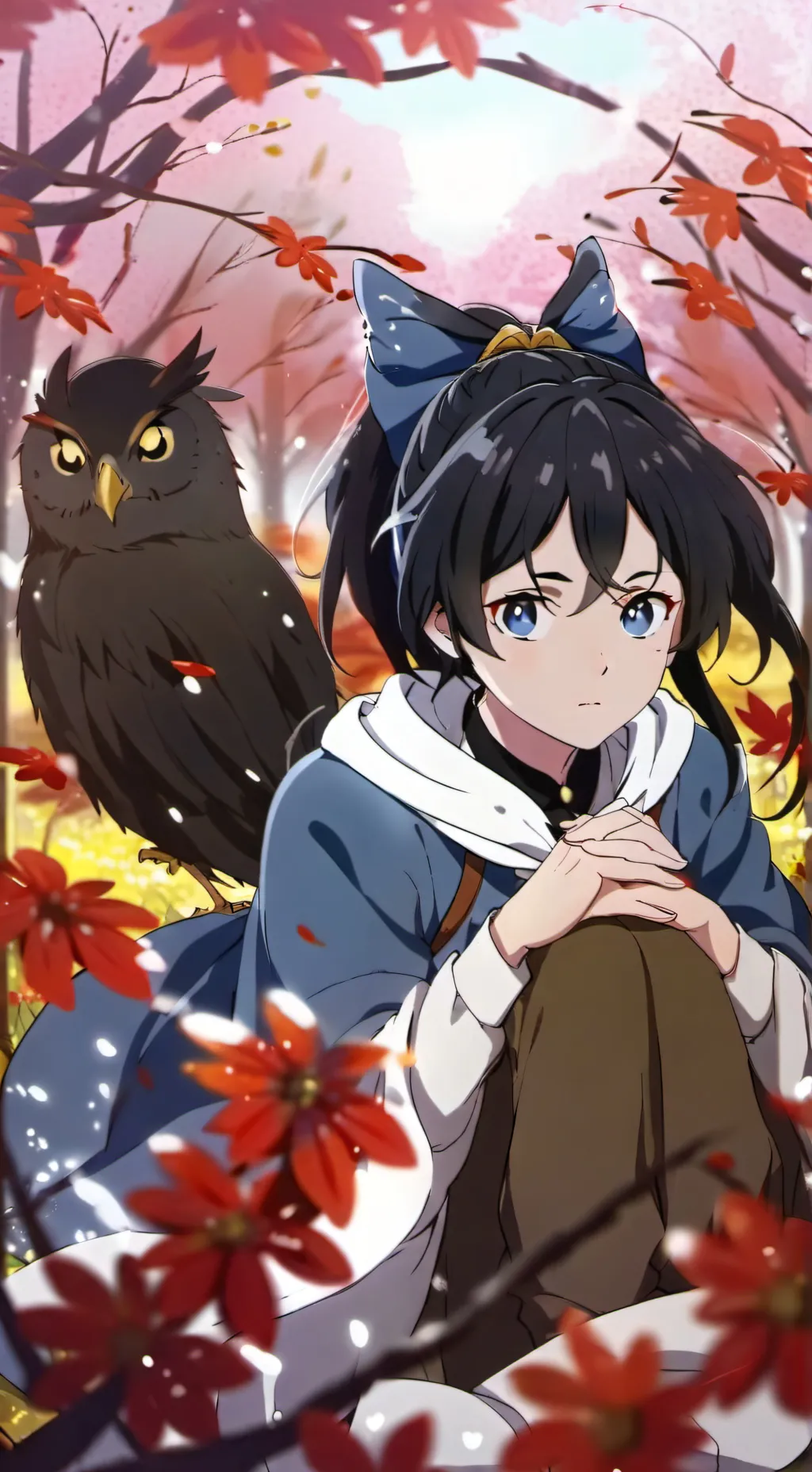 ai character: Lady luna 🌛  background