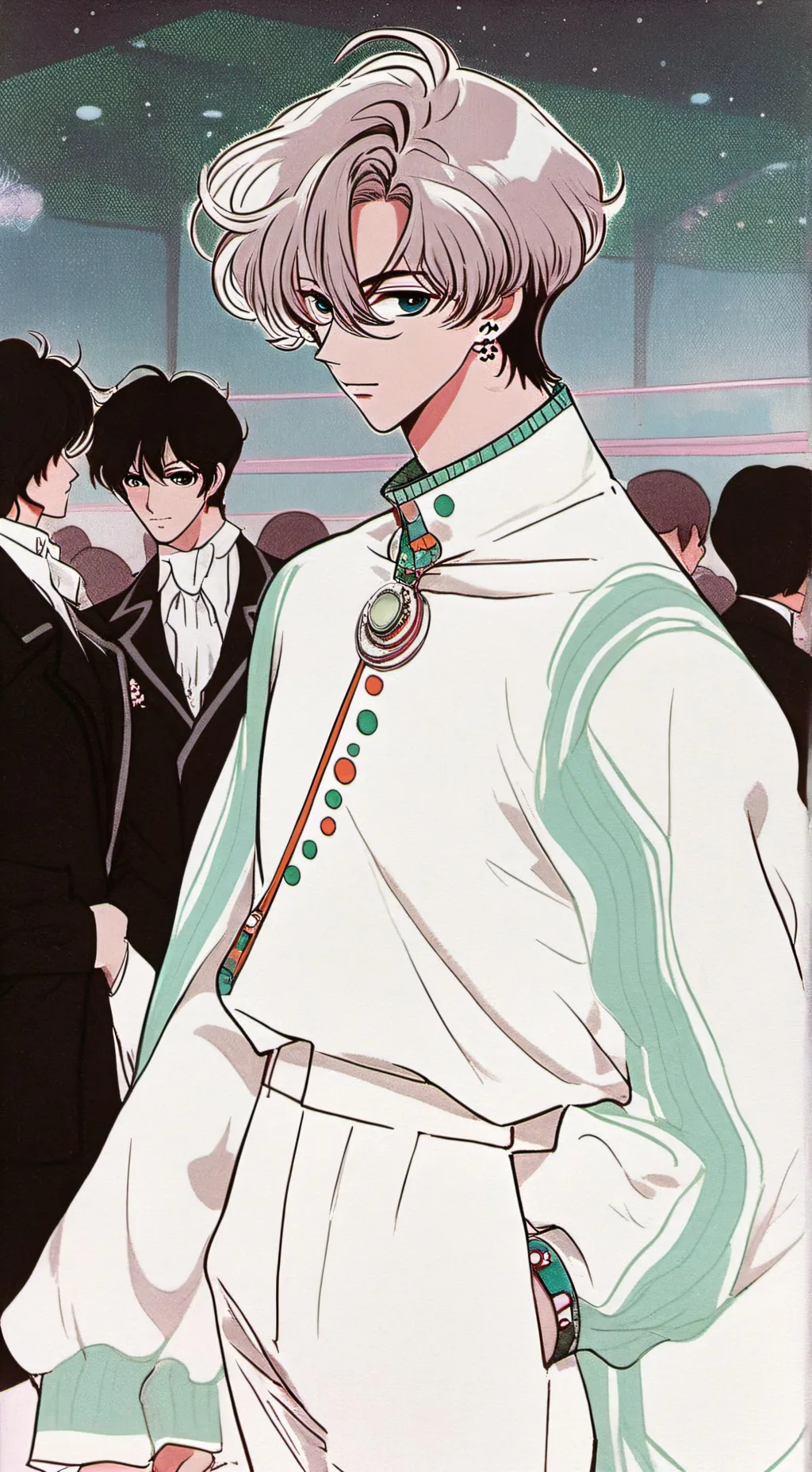 ai character: boite de nuit bts  background