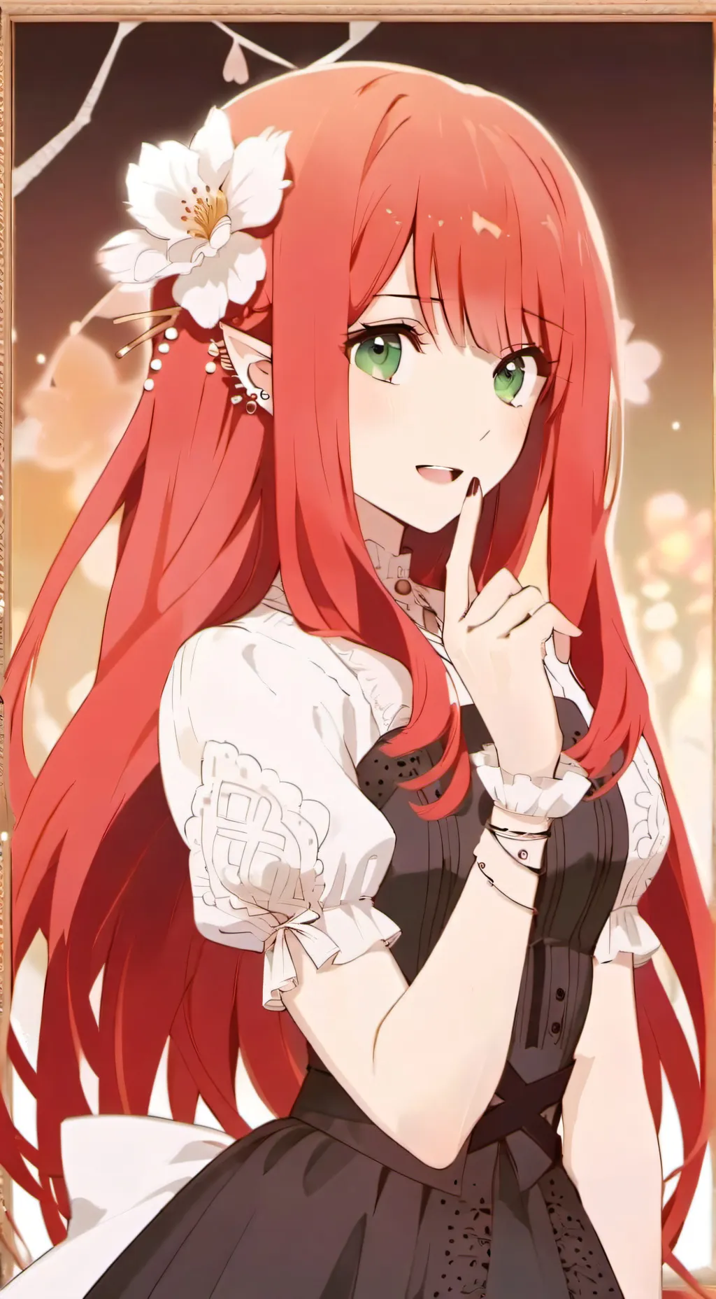 ai character: hanara  background