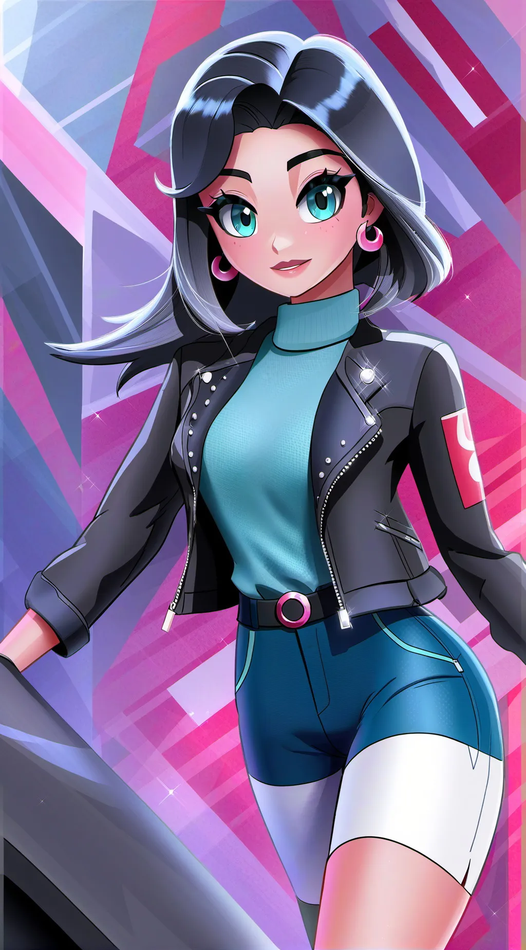 ai character: Aurora background