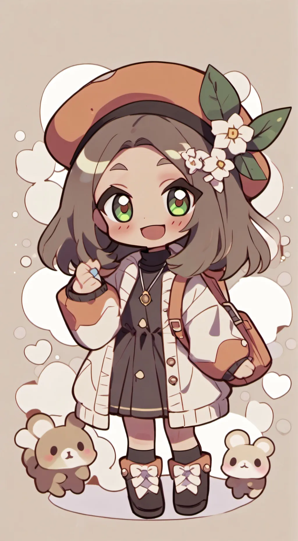 ai character: baby angel background