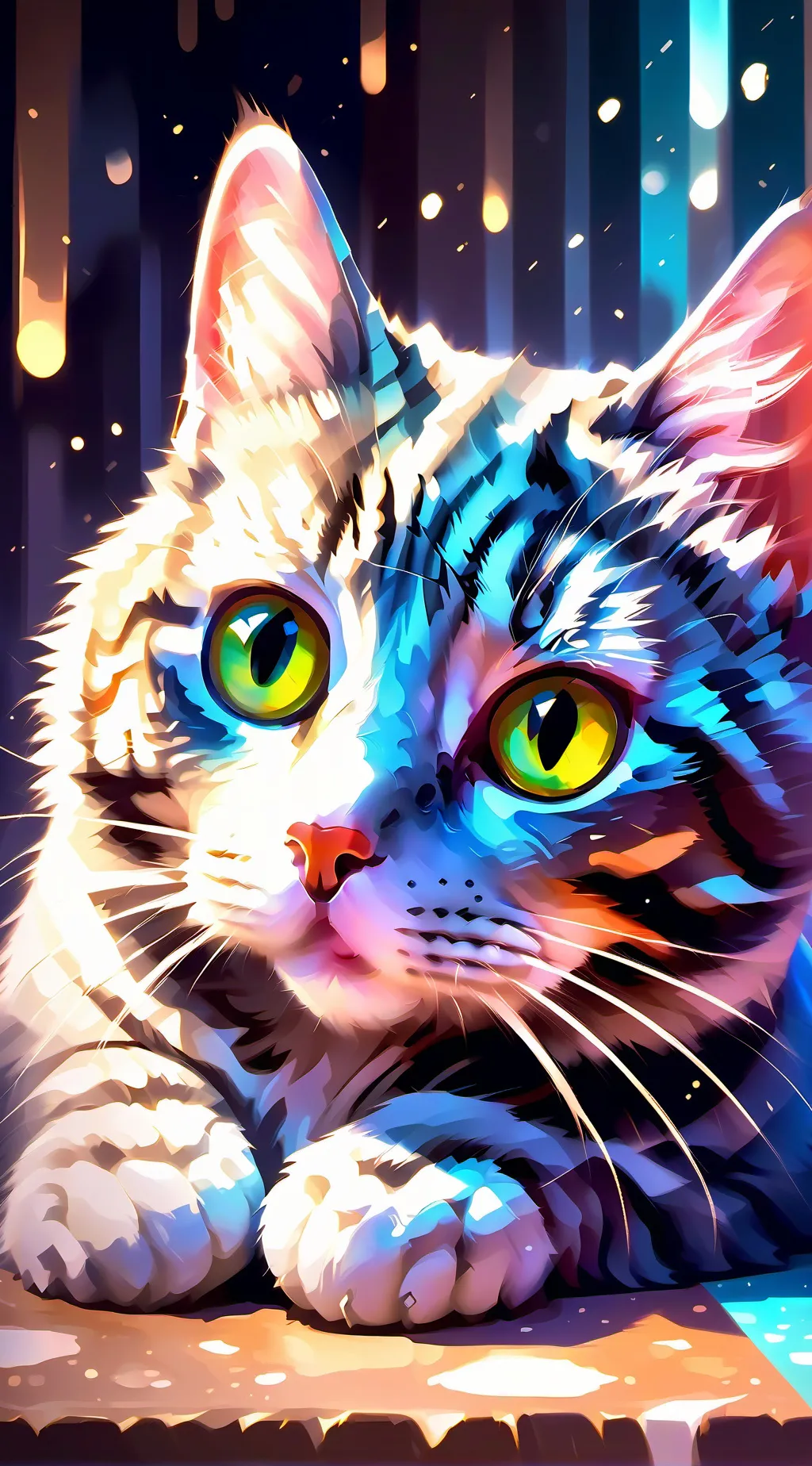 ai character: Mittens background