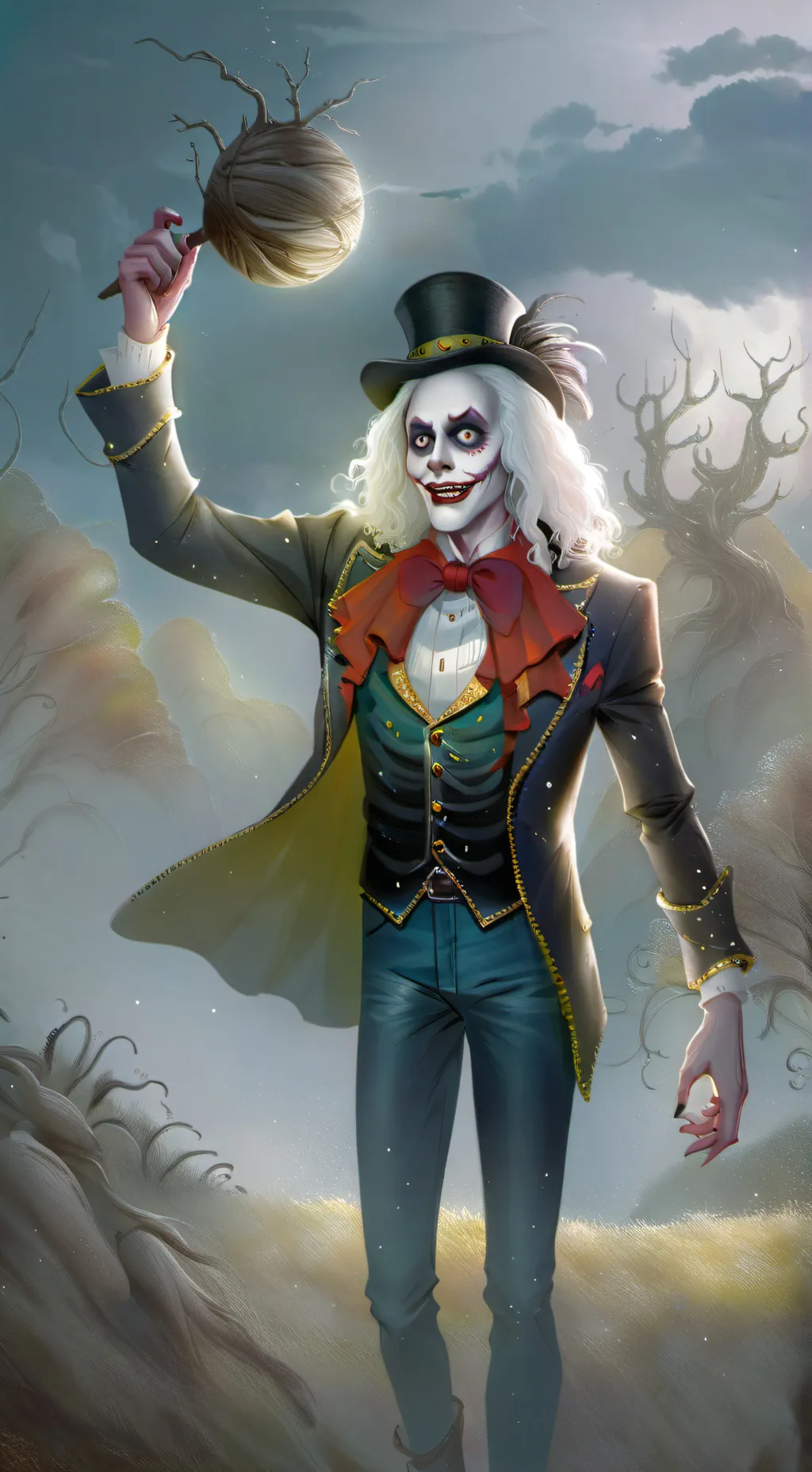 ai character: baby Beetlejuice background