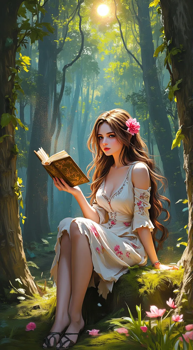 ai character: Aurora background