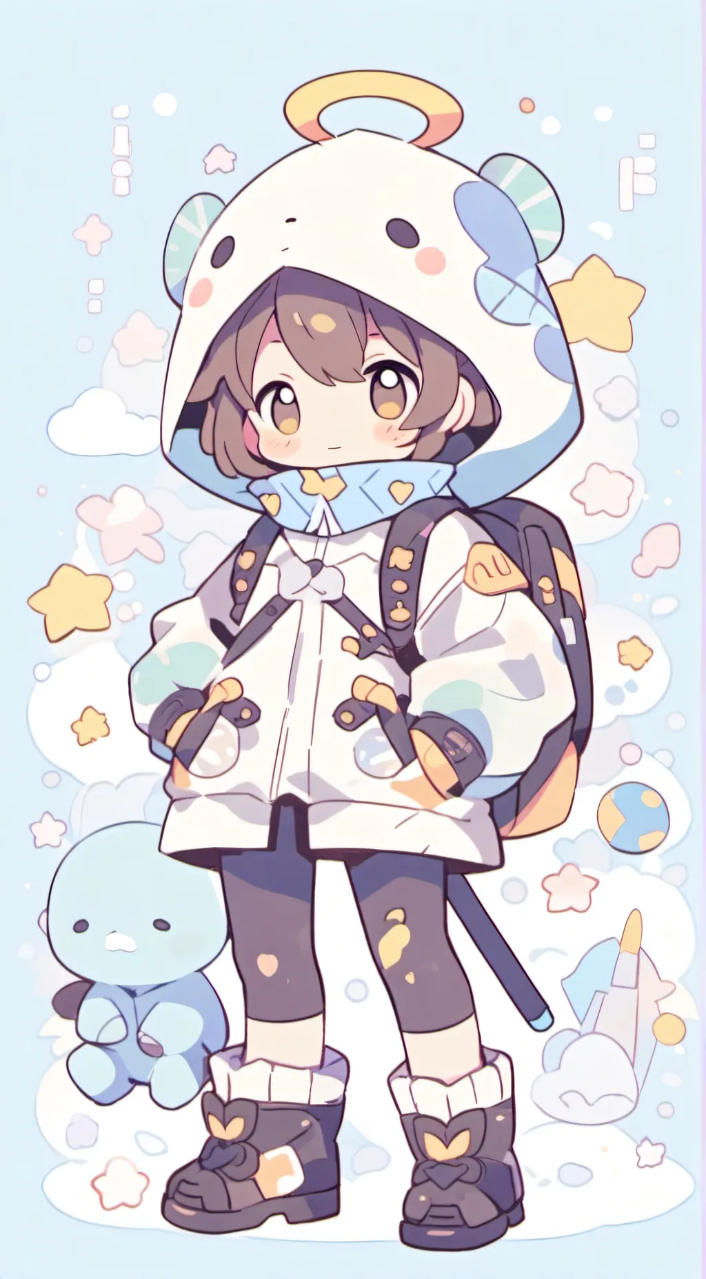 ai character: bobbet x ginger  background