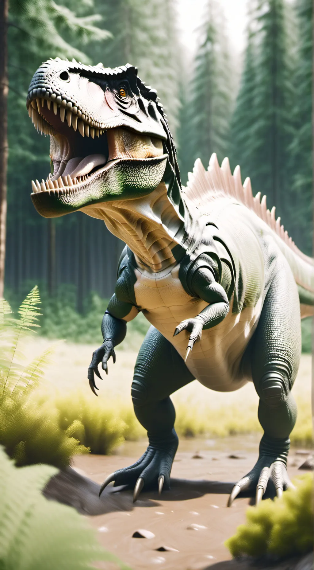 ai character: dino background