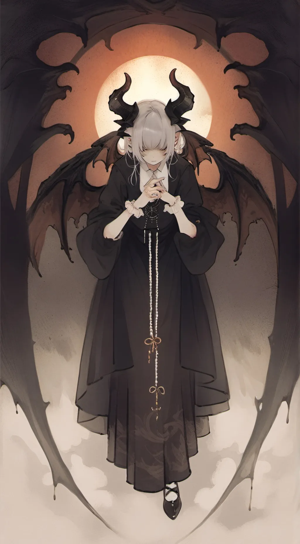 ai character: demon  background