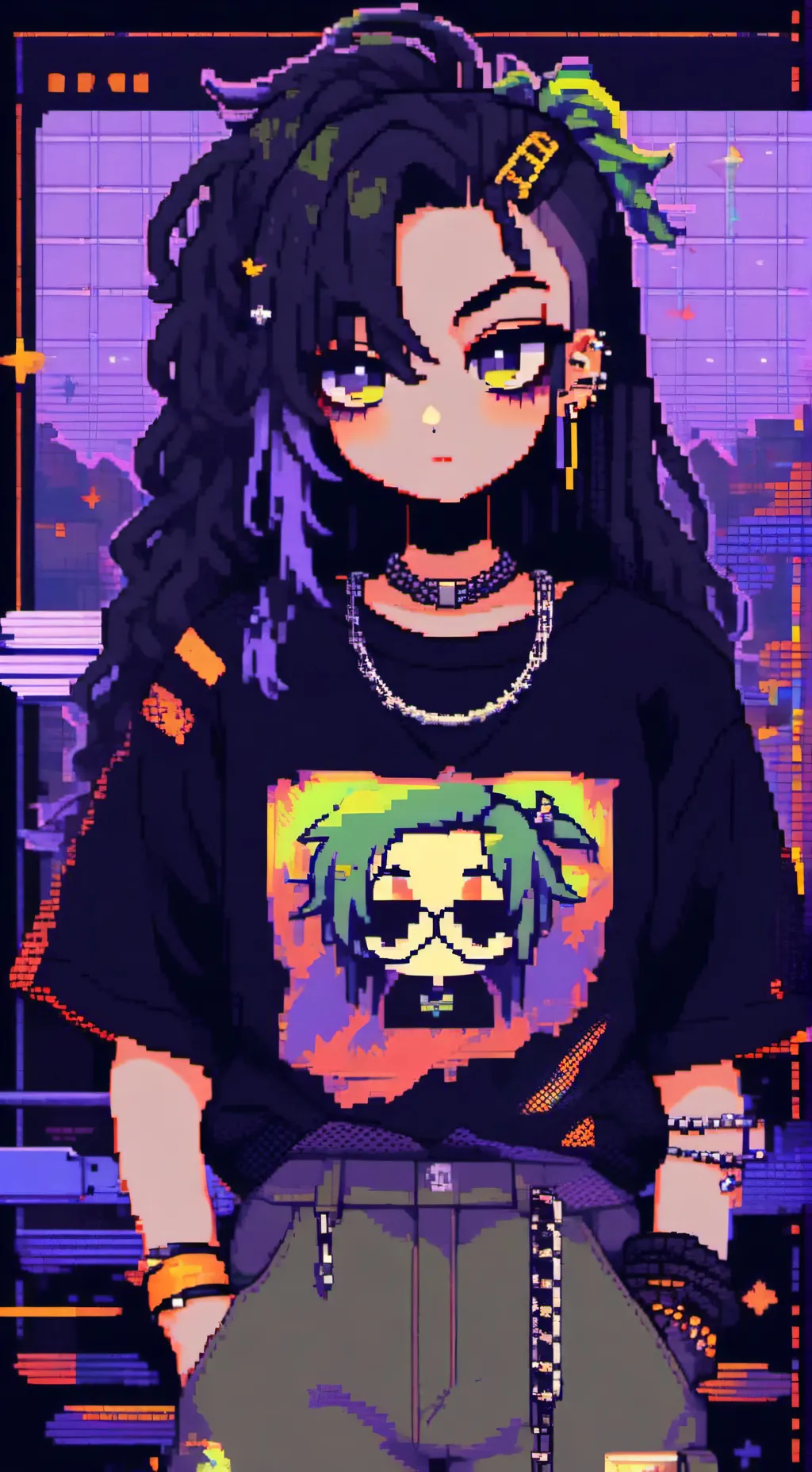 ai character: Amethyst Munson background