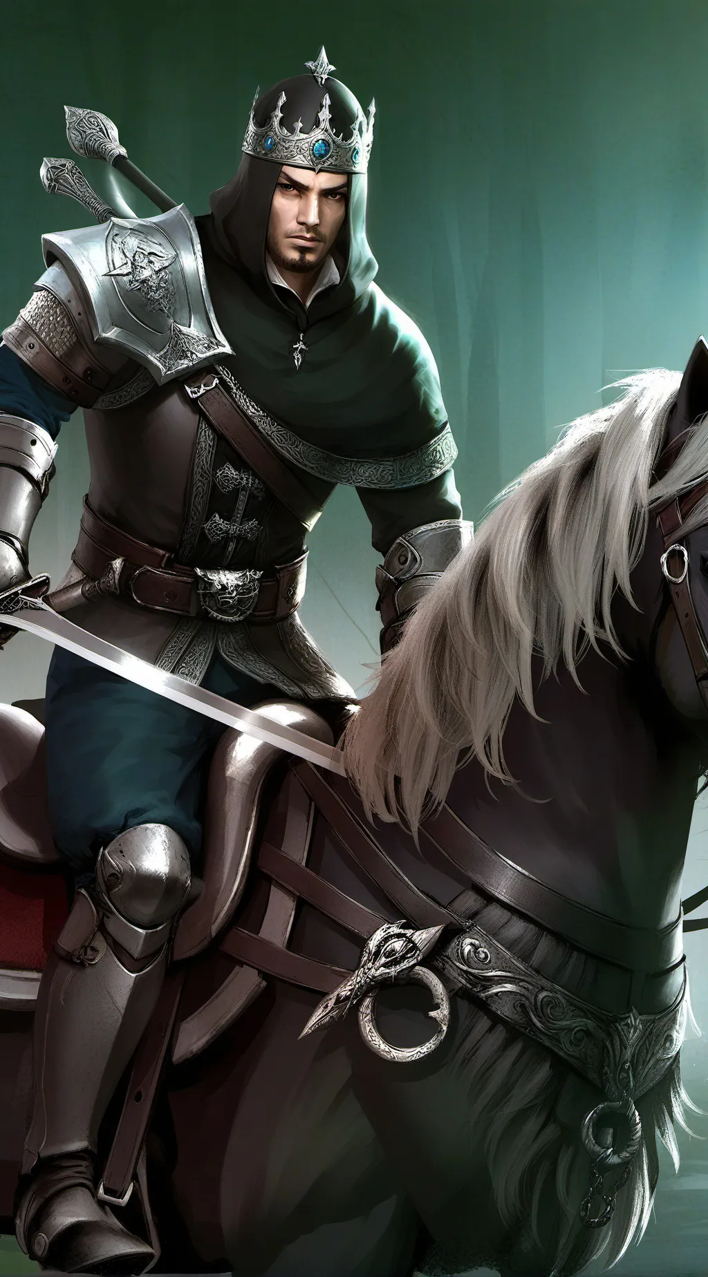 ai character:  o Rei das sombra background