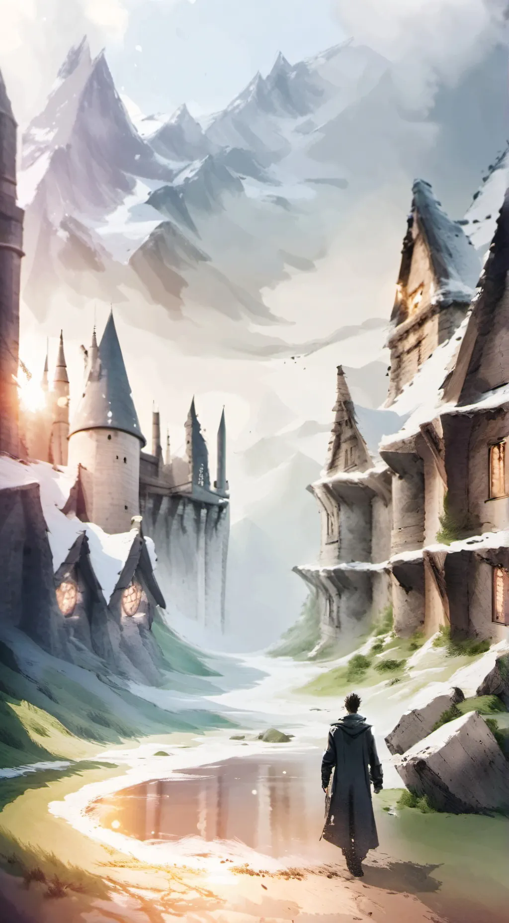 ai character: Hogwarts (sad) background