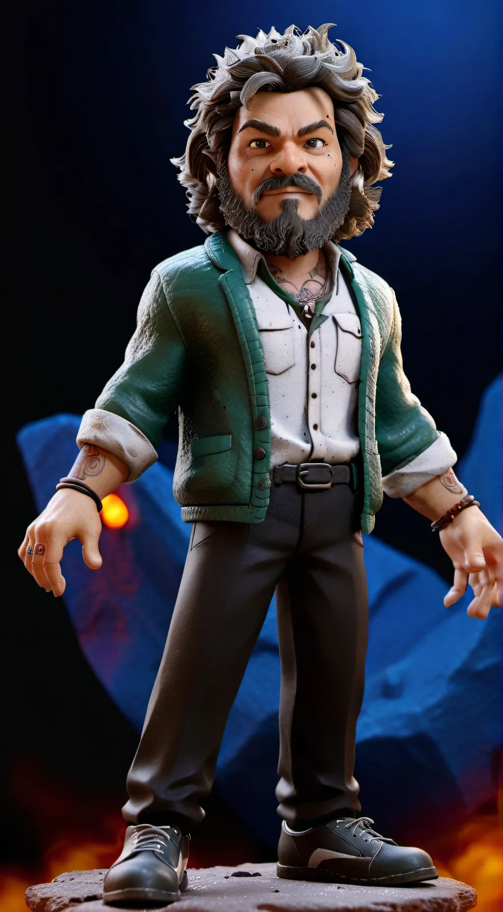 ai character: jake black  background