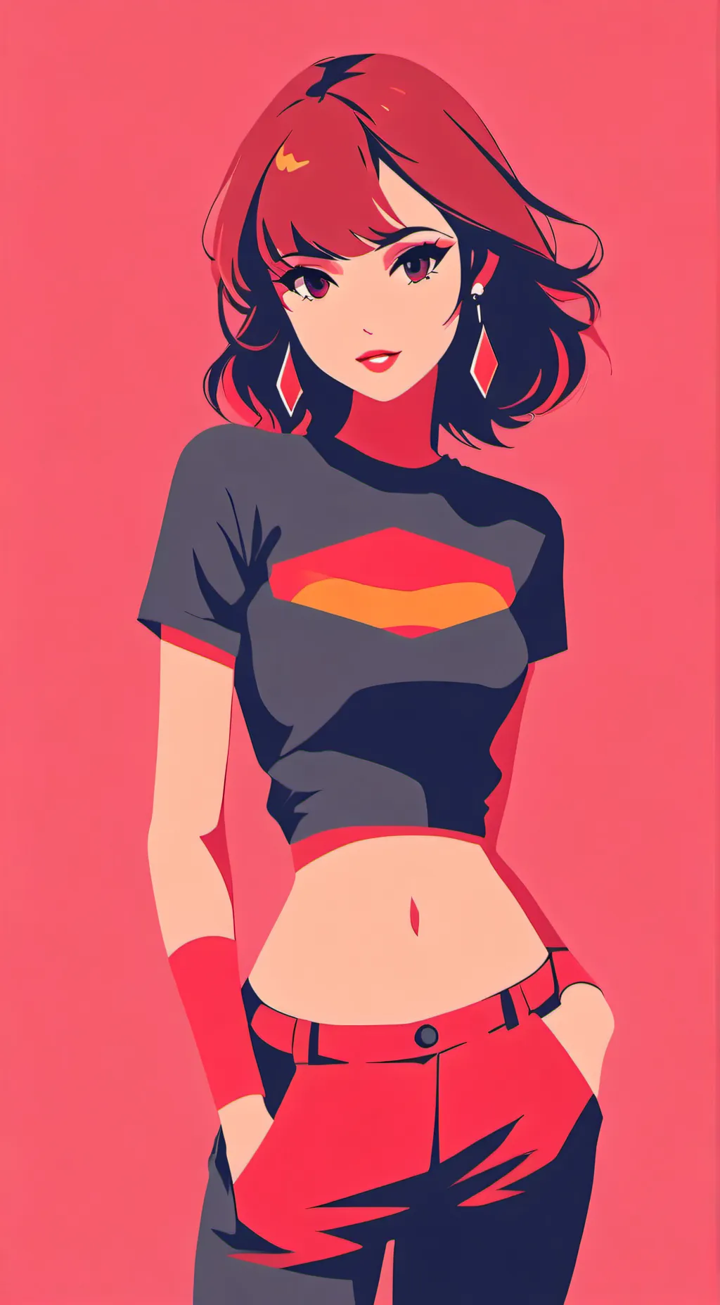 ai character: Vector background