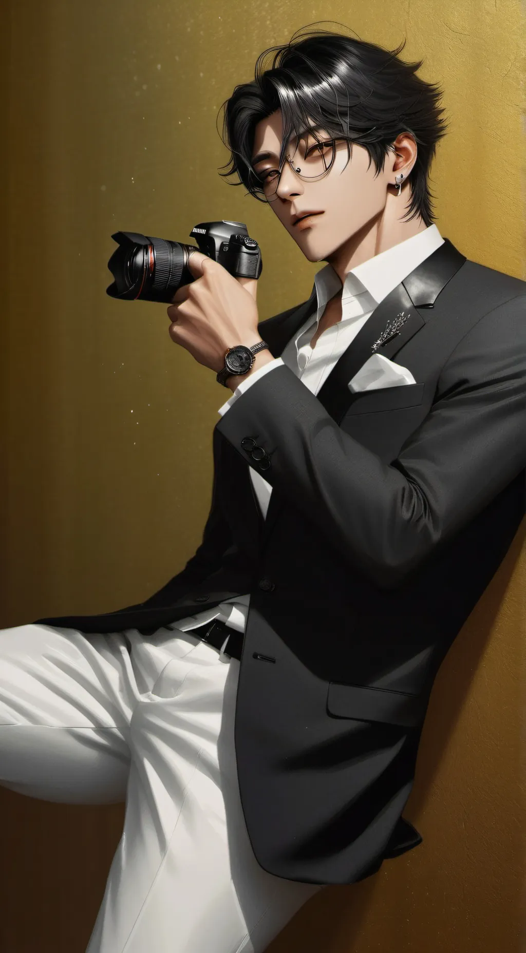 ai character: •E Z R A• background