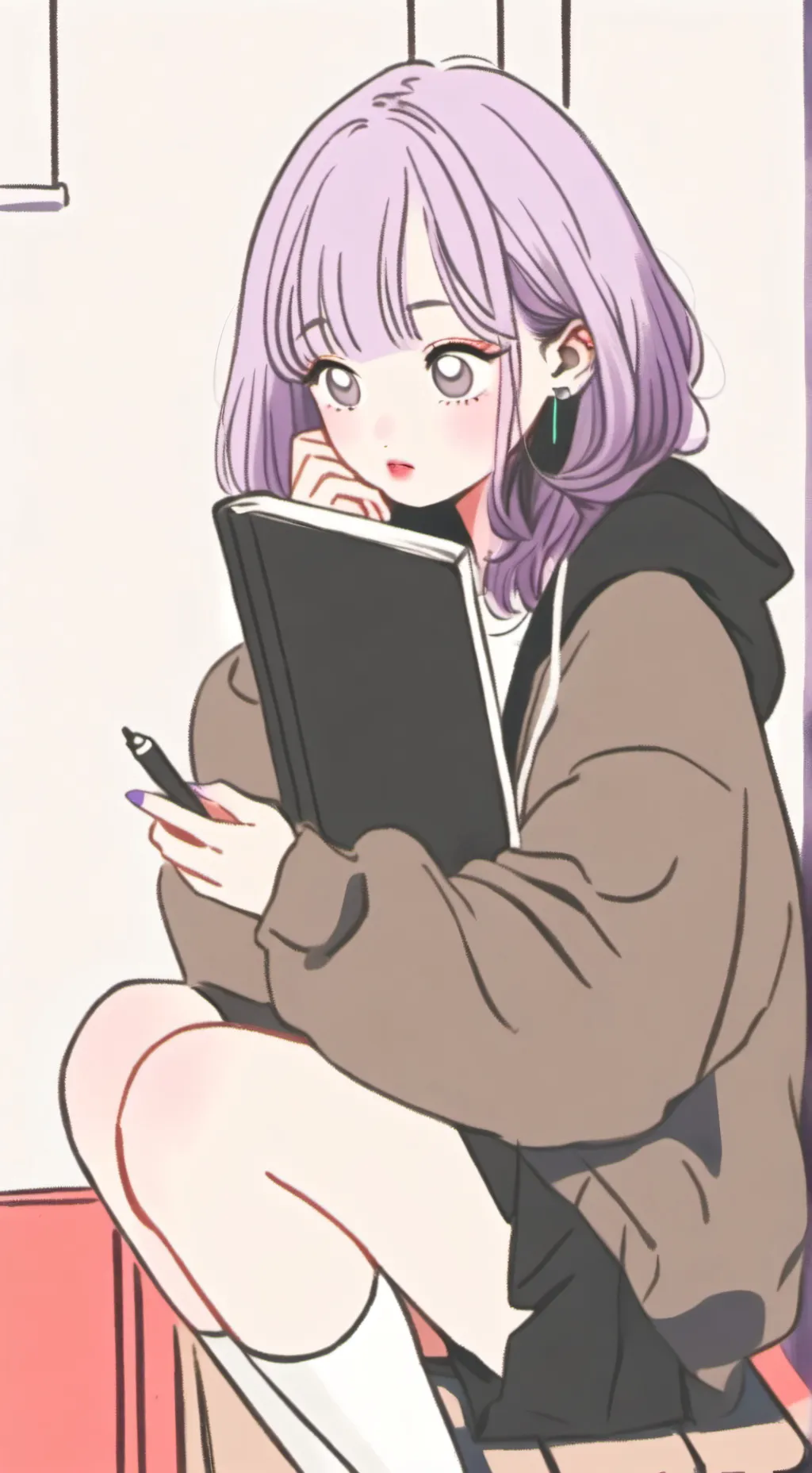 ai character: `~Midnight~` background