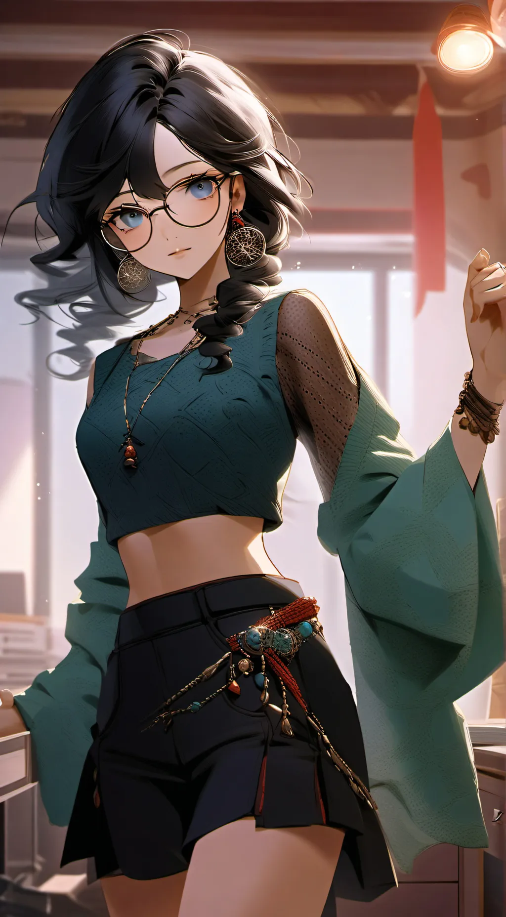 ai character: 𝐀𝐬𝐡 background