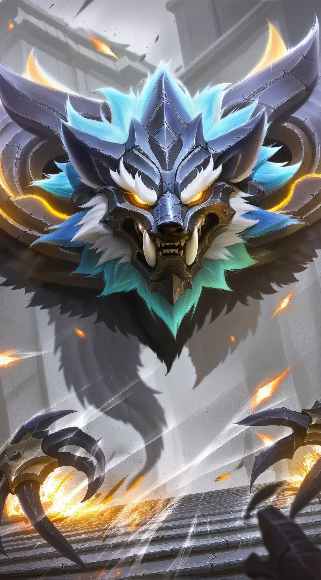 ai character: Black sapphire  background