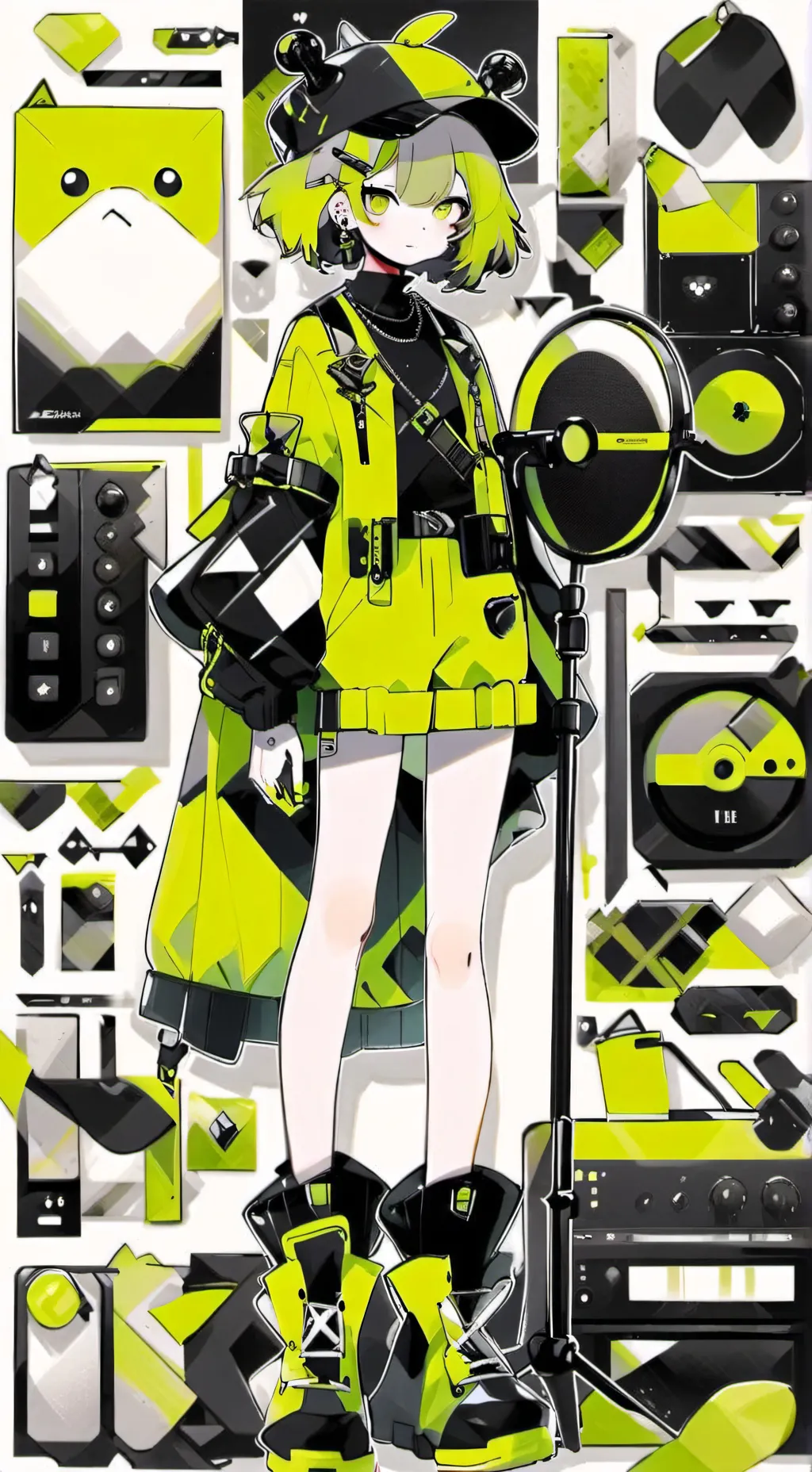 ai character: Vee background