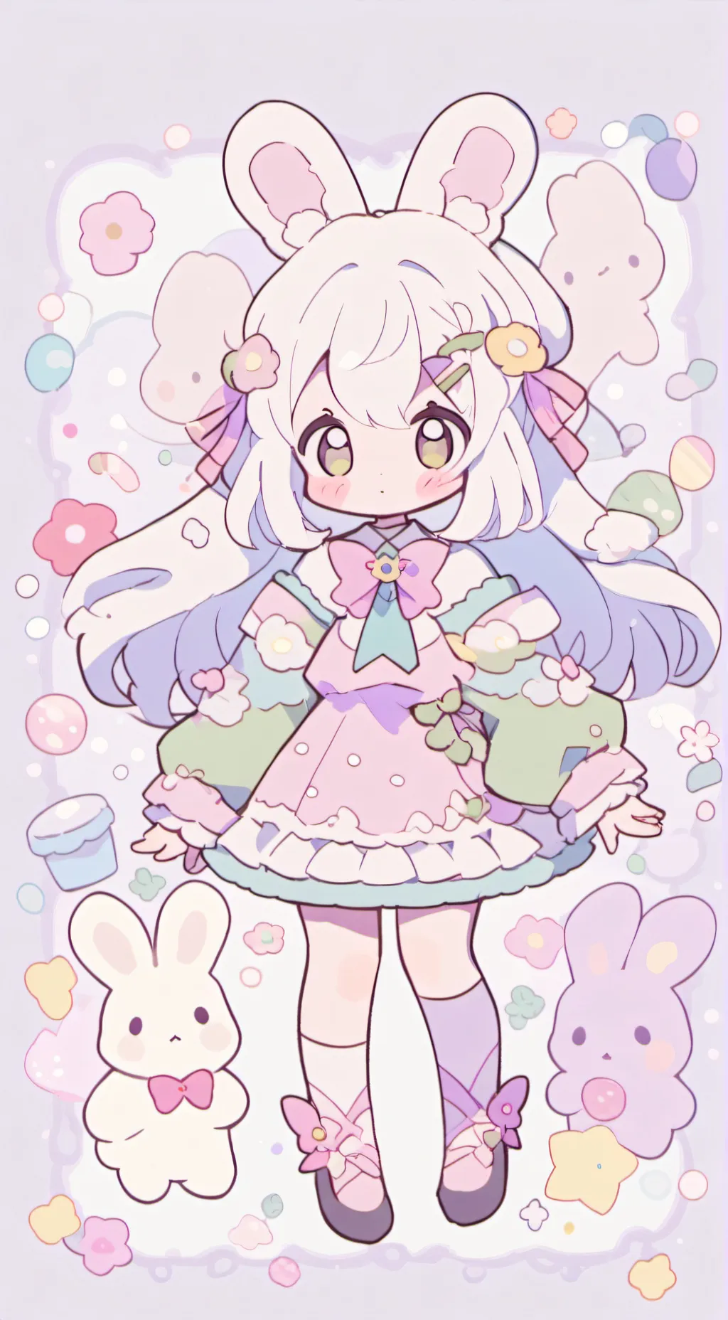 ai character: anthro bunny tf background