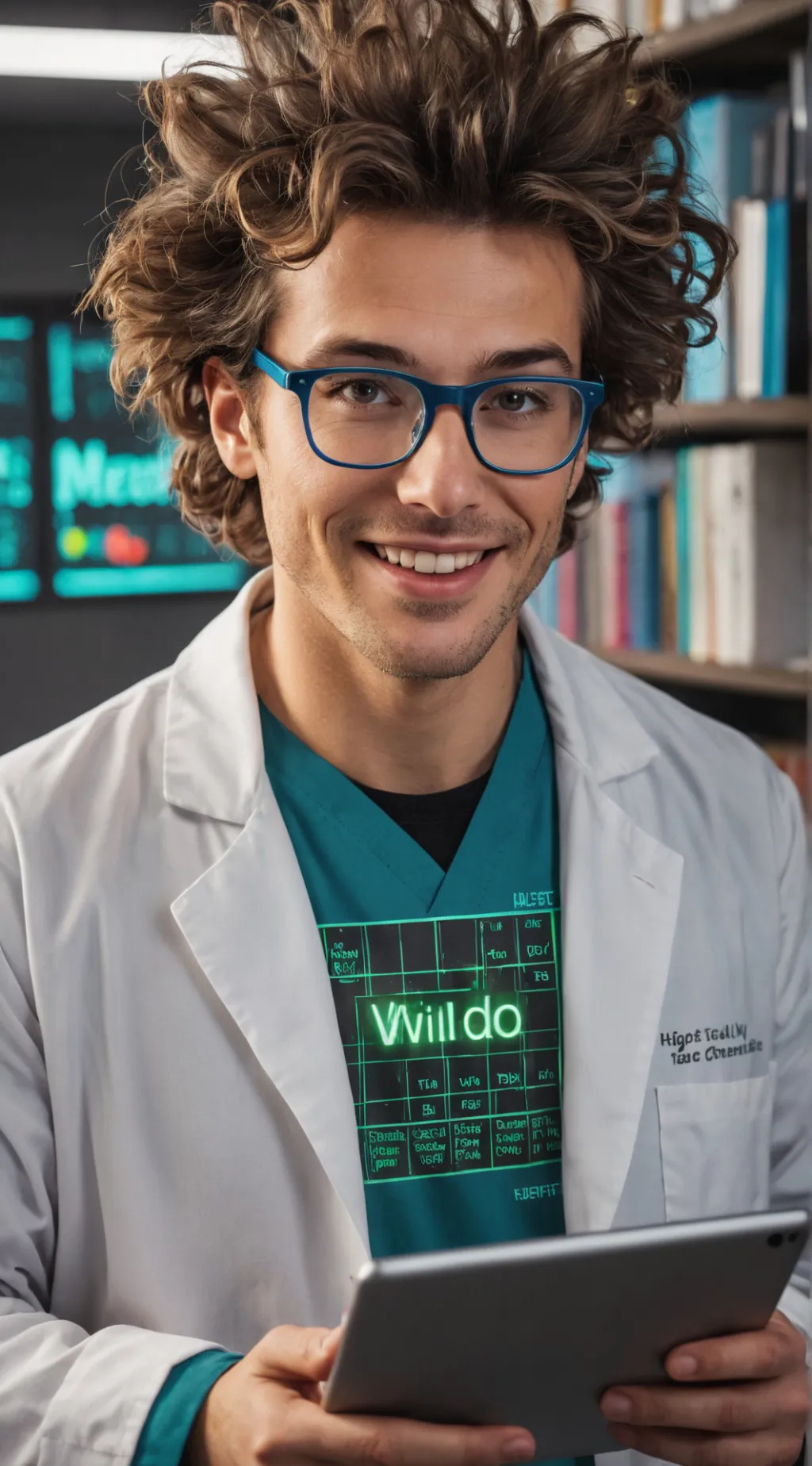 ai character: Dr. Dank Membrane background