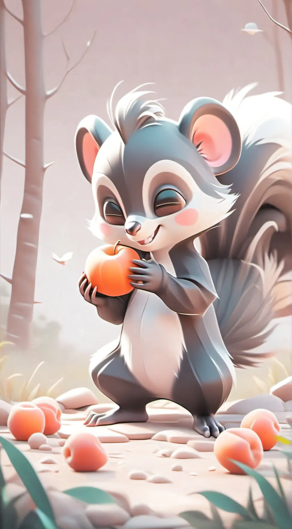 ai character: Lexi skunk background