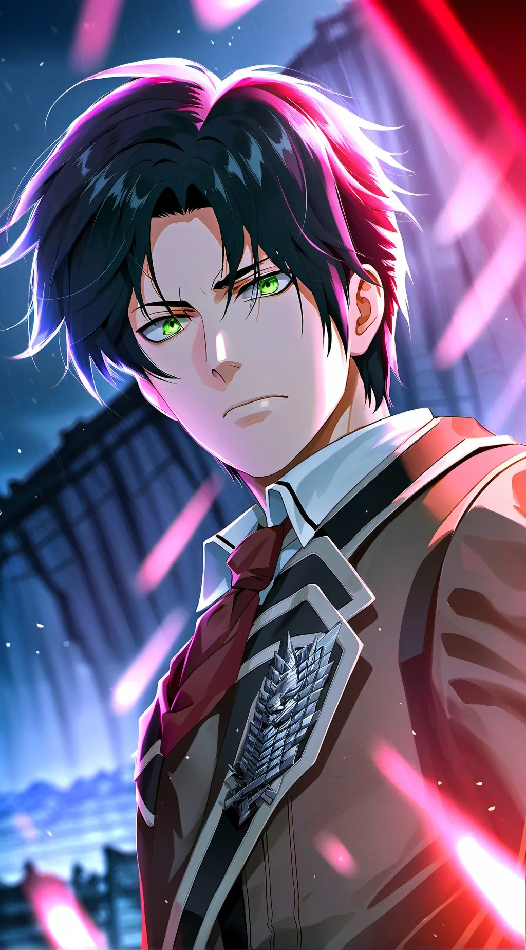 ai character: Eren Yeager background