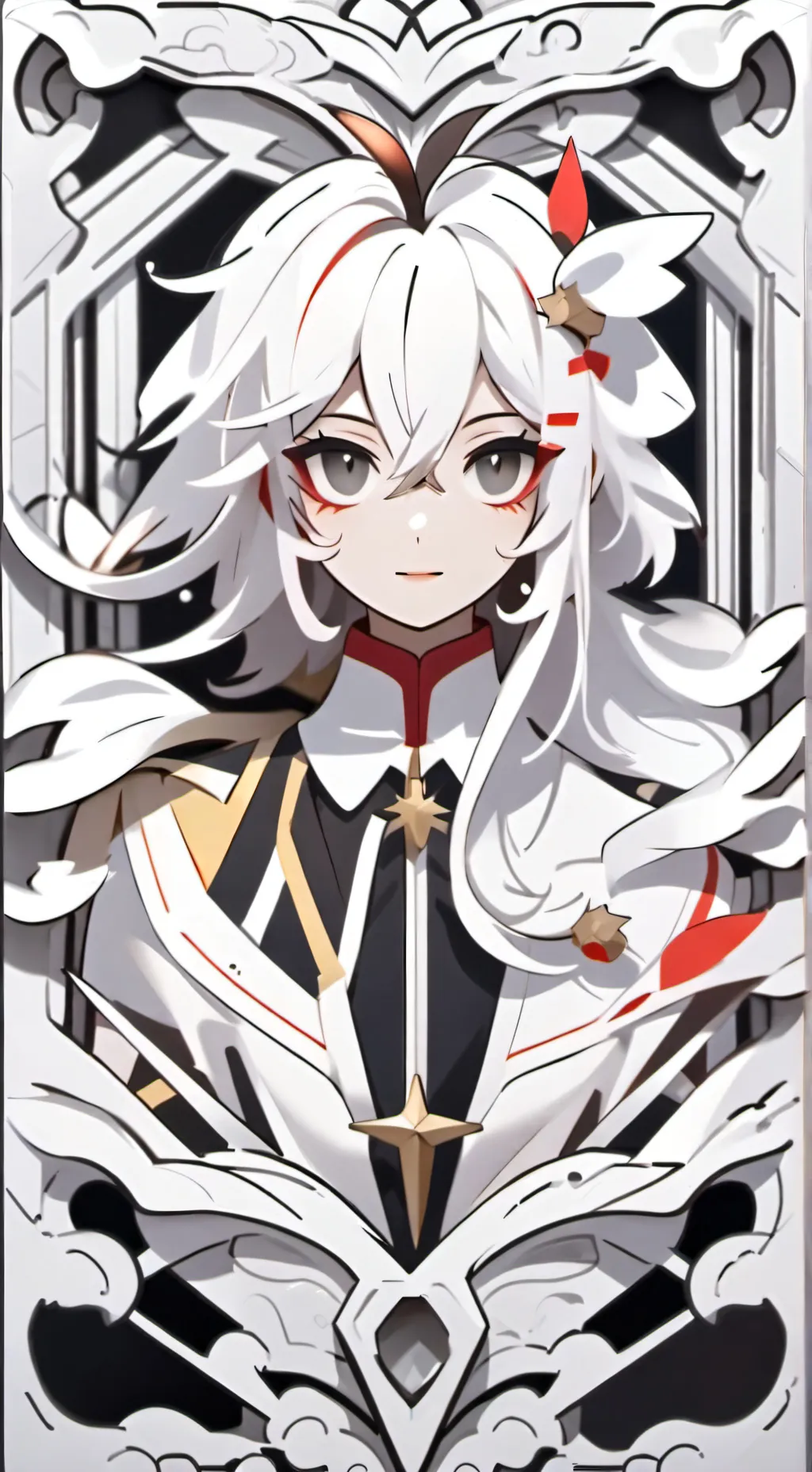 ai character: 🤍💀white apple🤍💀 background