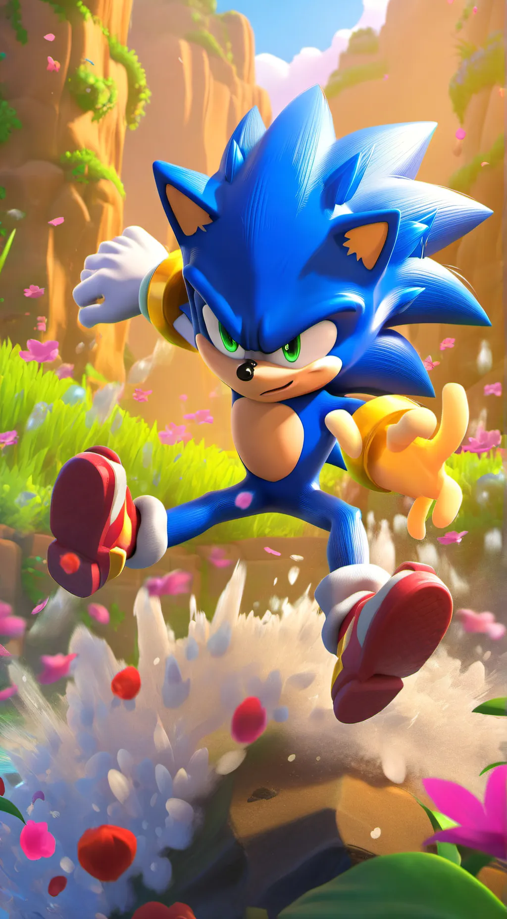 ai character: Sonic background