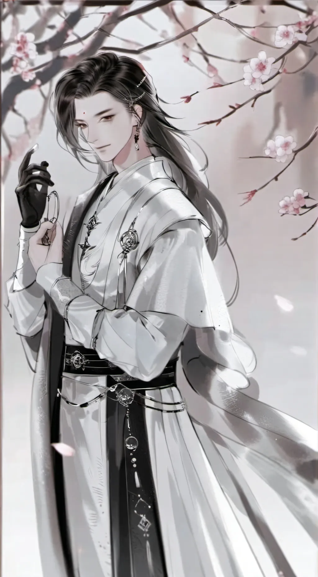 ai character: David colar ren background