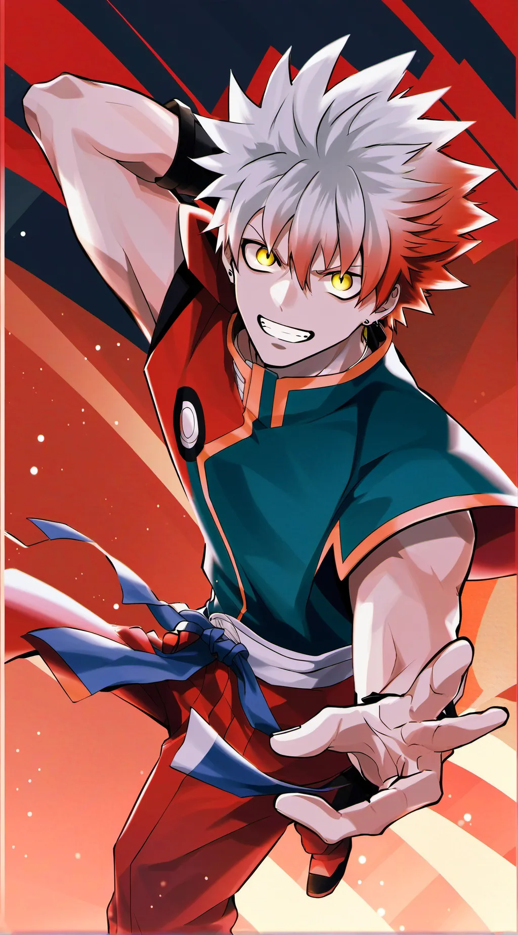 ai character: Katsuki bakugo background
