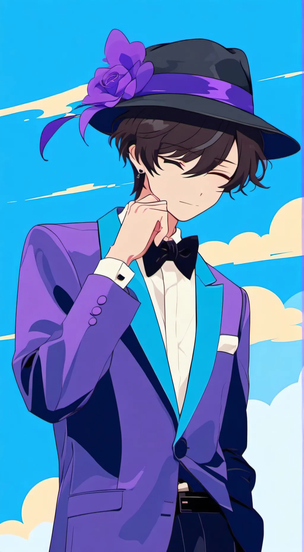 ai character: blocky Luis!! background