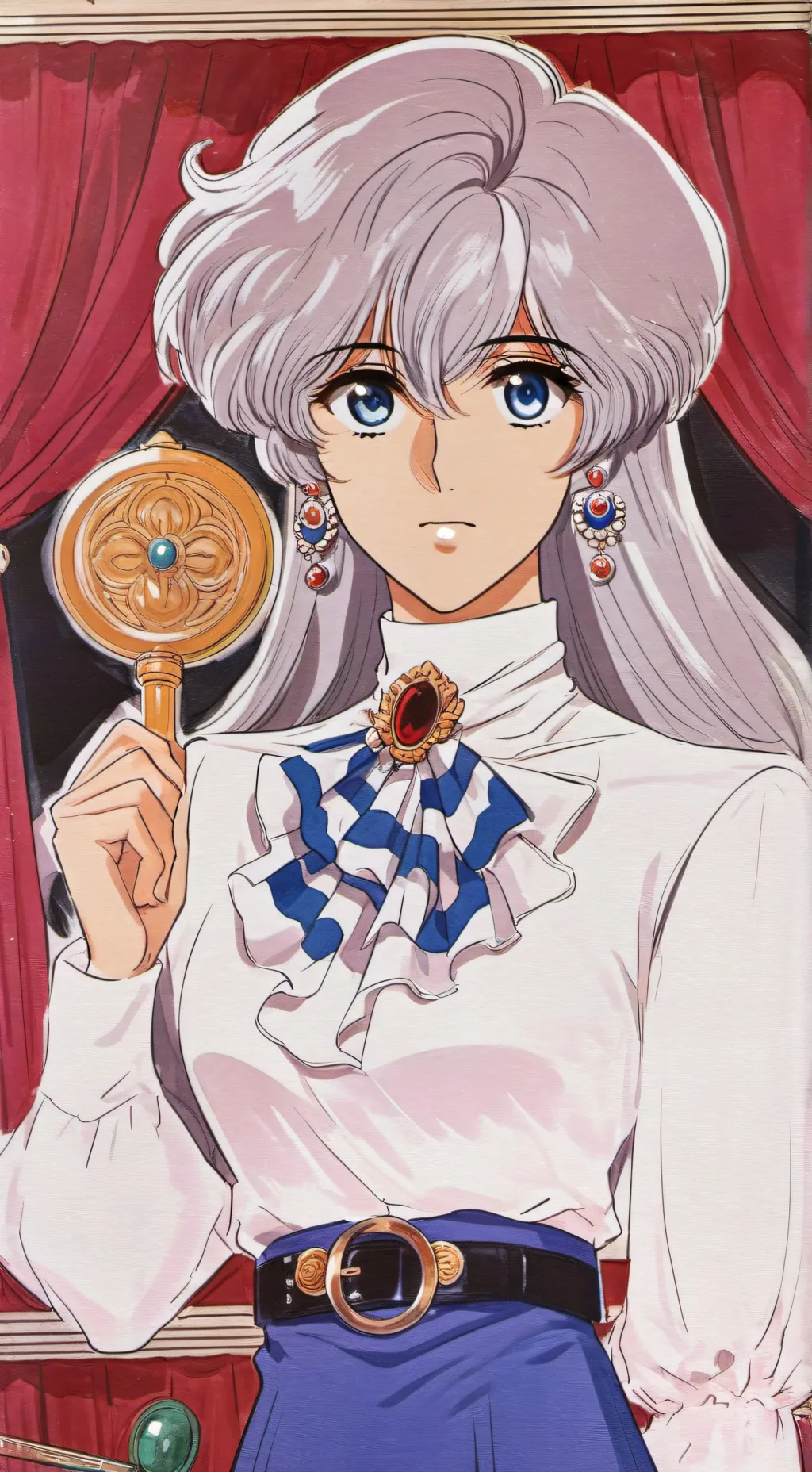 ai character: snake mom background