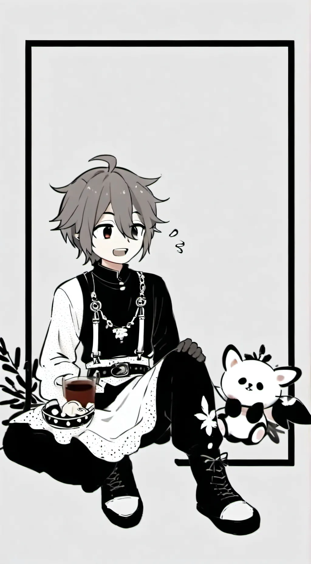 ai character: Комото background