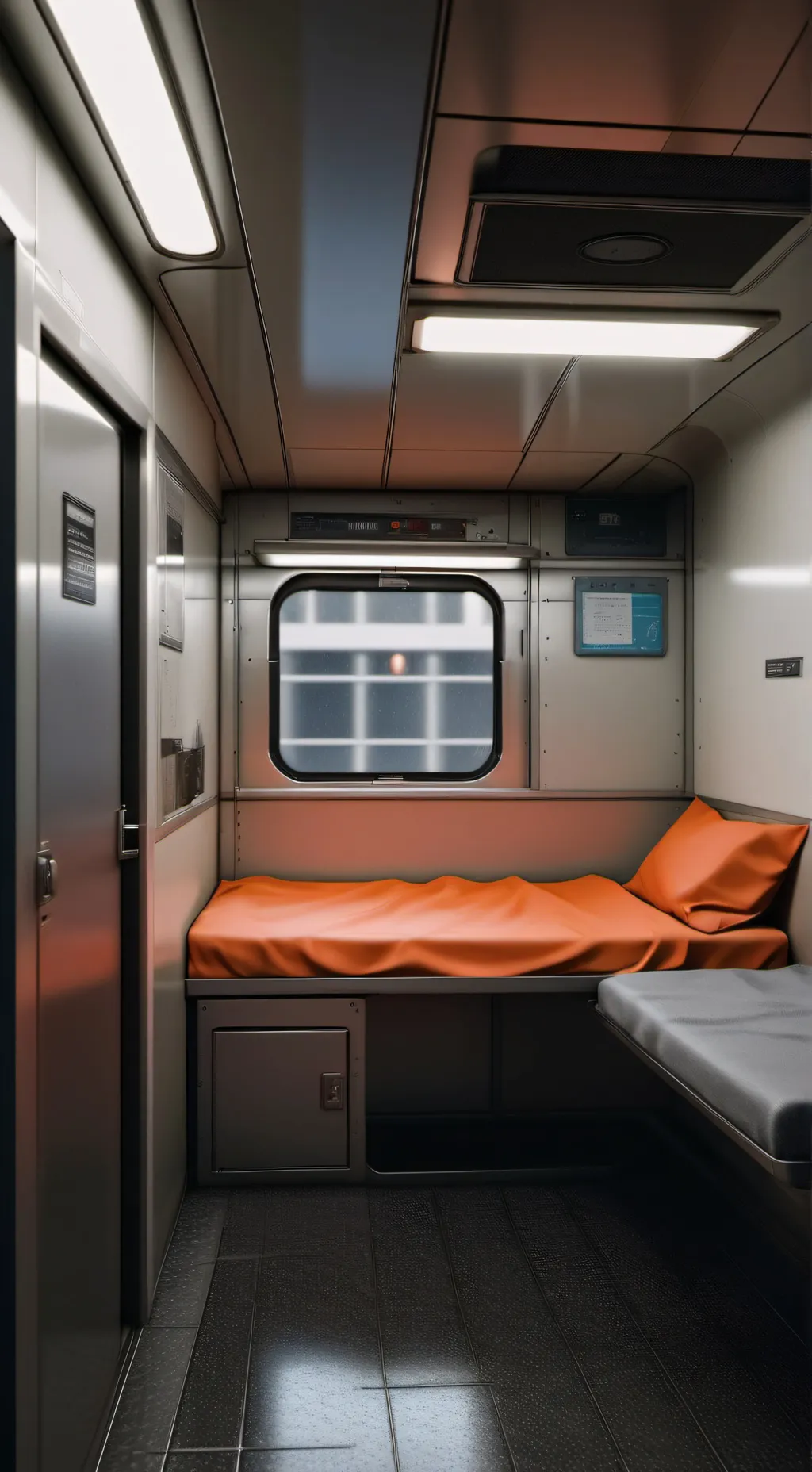 ai character: prison train  background