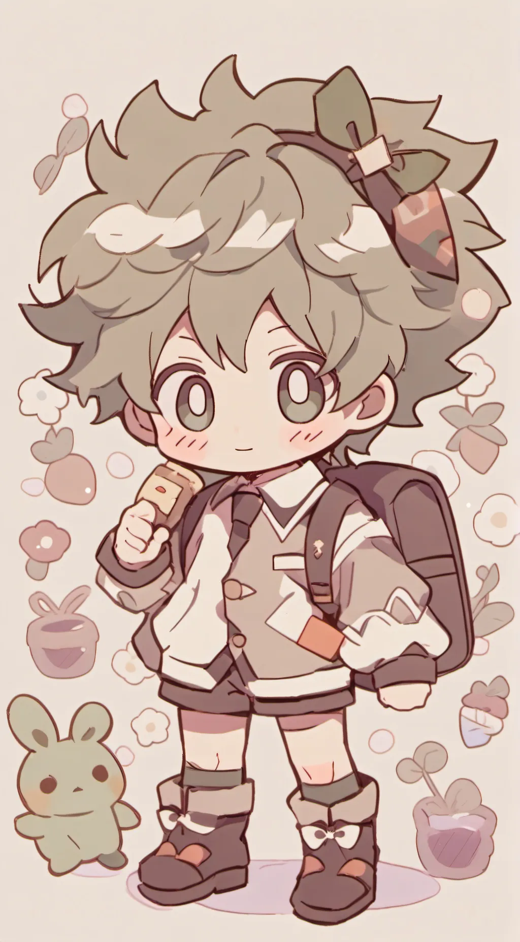 ai character: la muerte de deku background