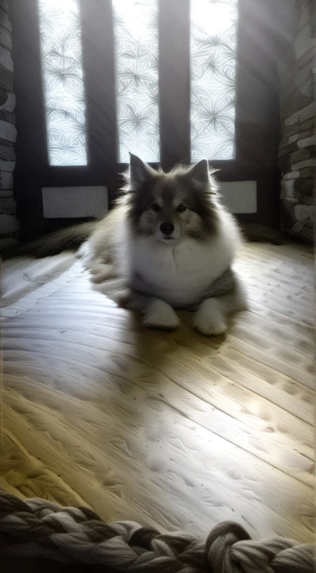 ai character: Fluff background