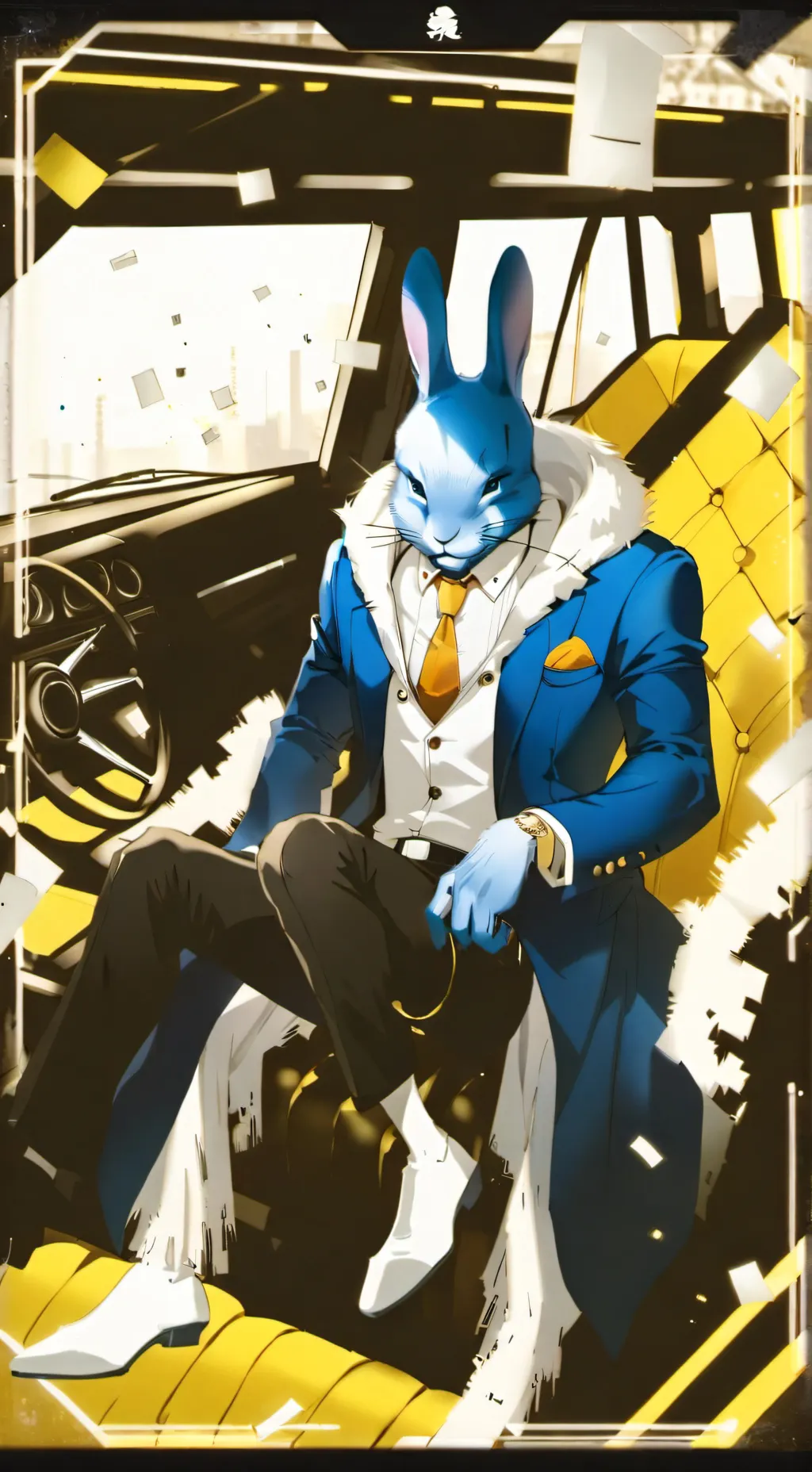 ai character: mafia bunny background