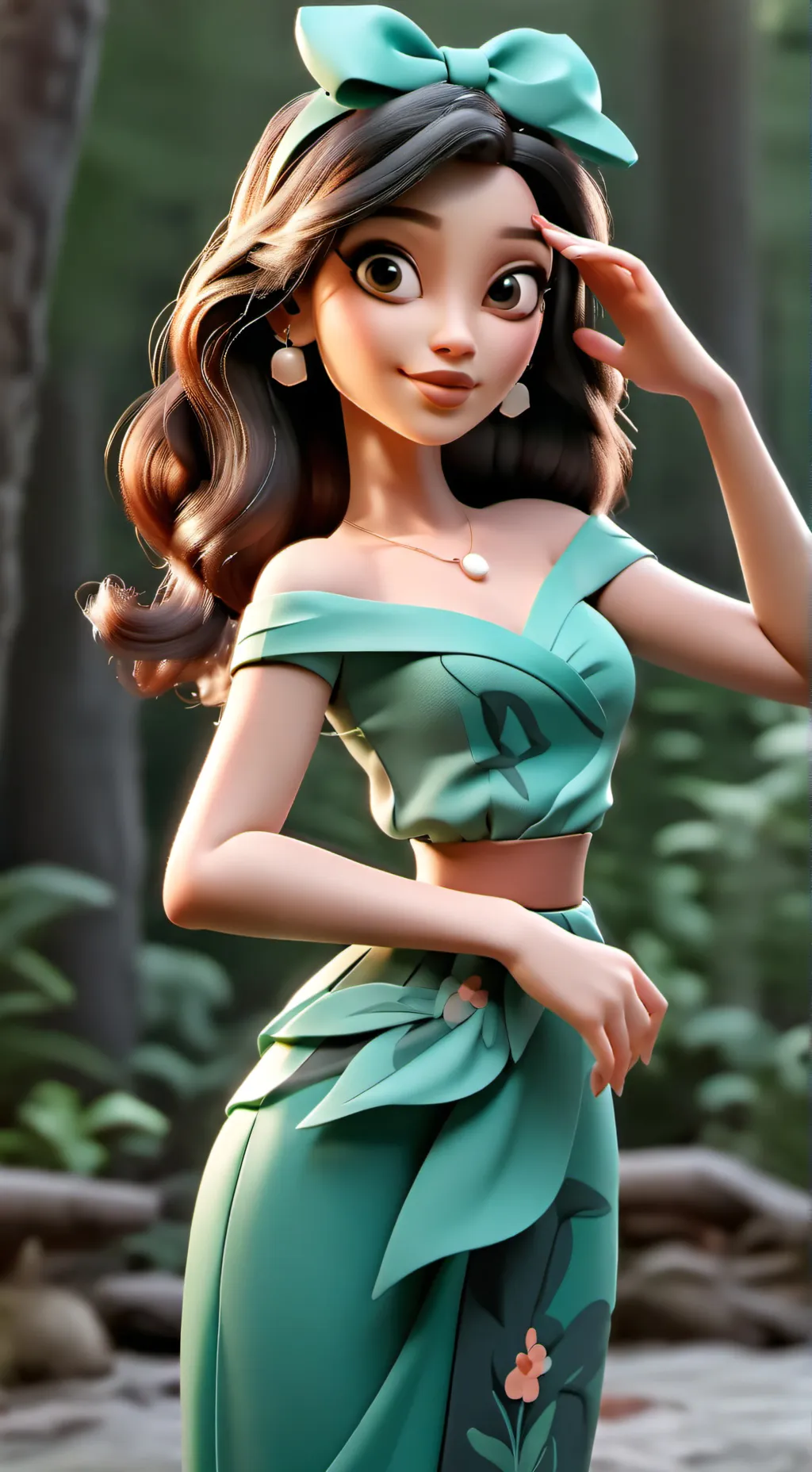 ai character: Julia Johns  background