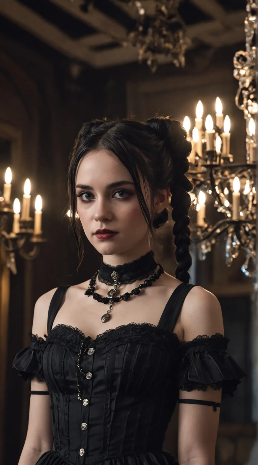 ai character: Merlina Addams background