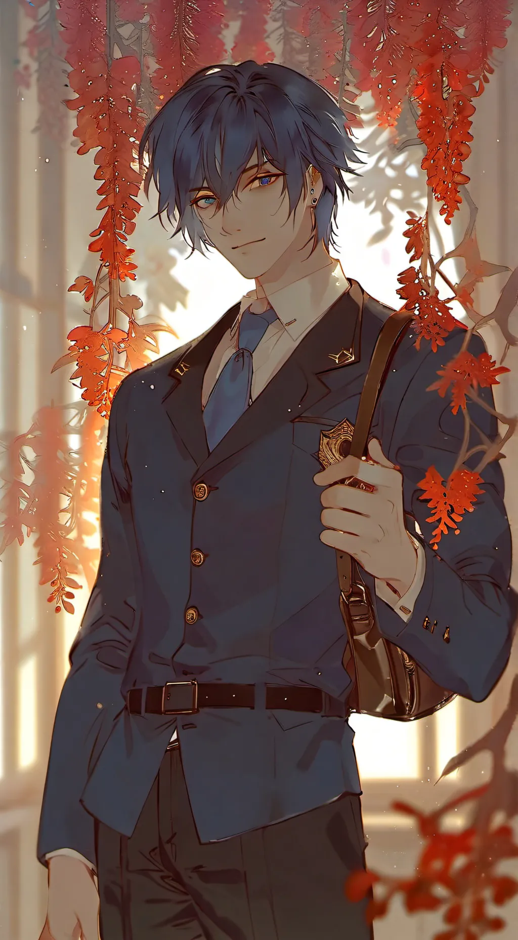 ai character: 💙💧🌊~Liago~🌊💧💙 background