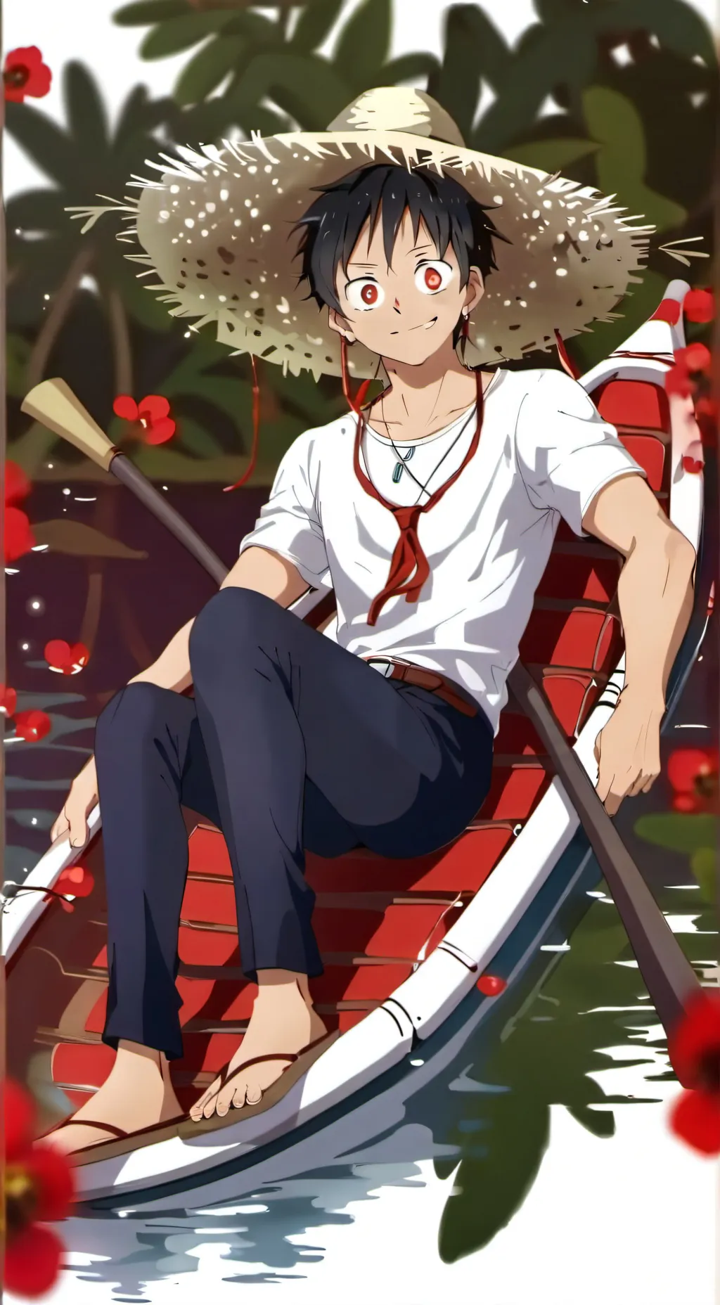 ai character: luffy background