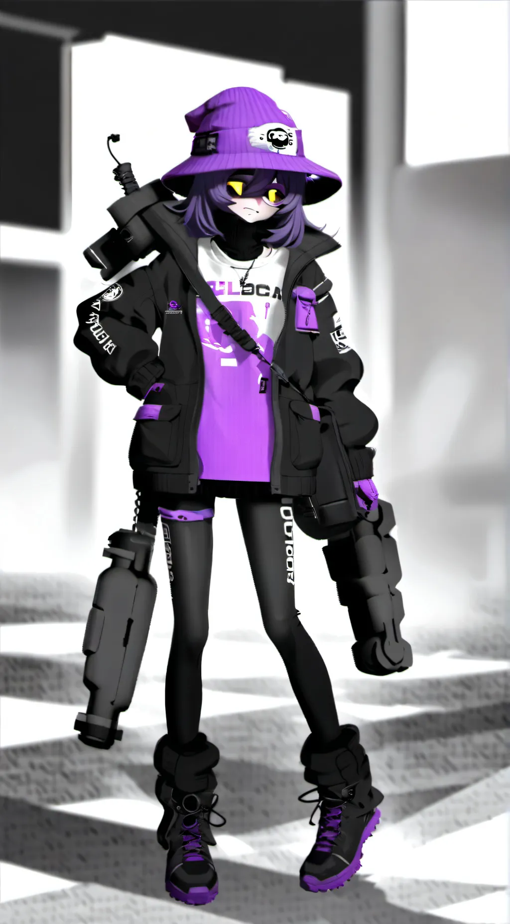 ai character: Uzi gordita md background