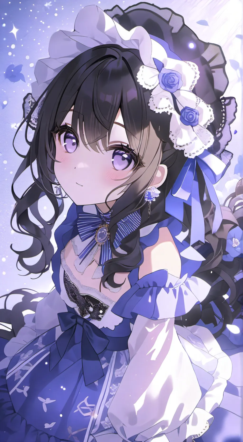 ai character: hair girl  background