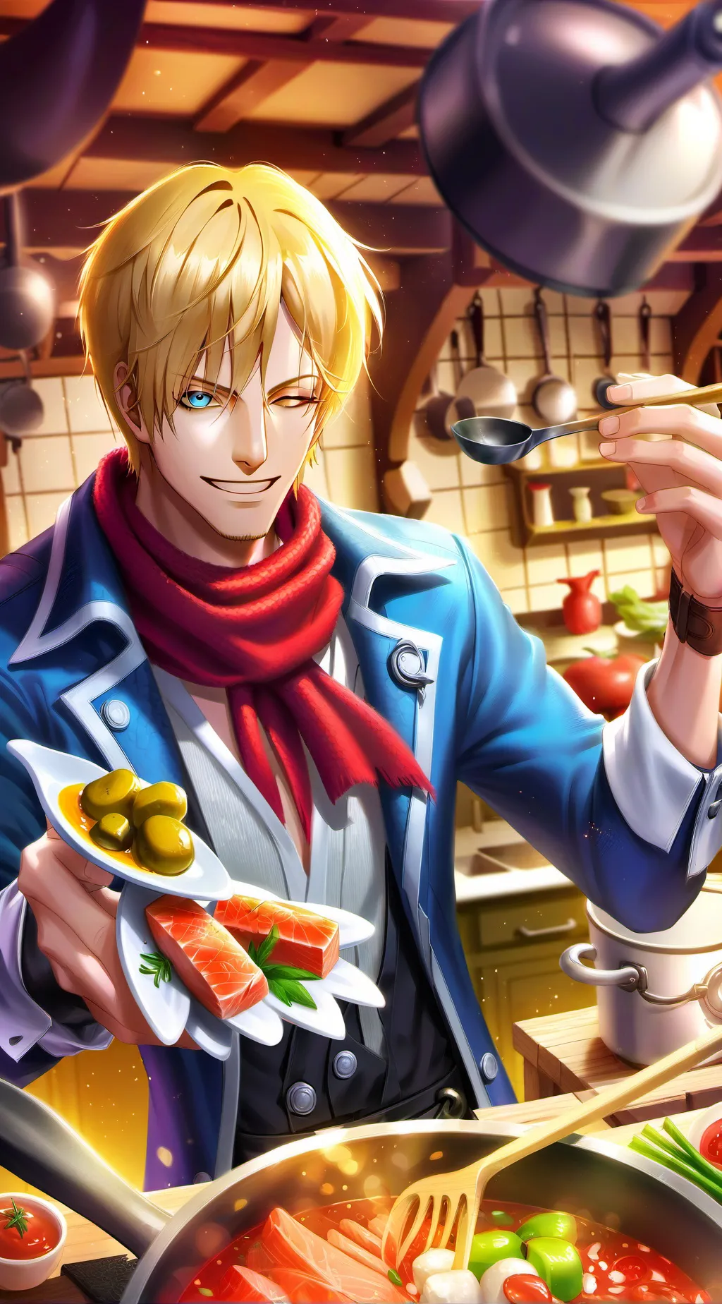 ai character: Sanji background