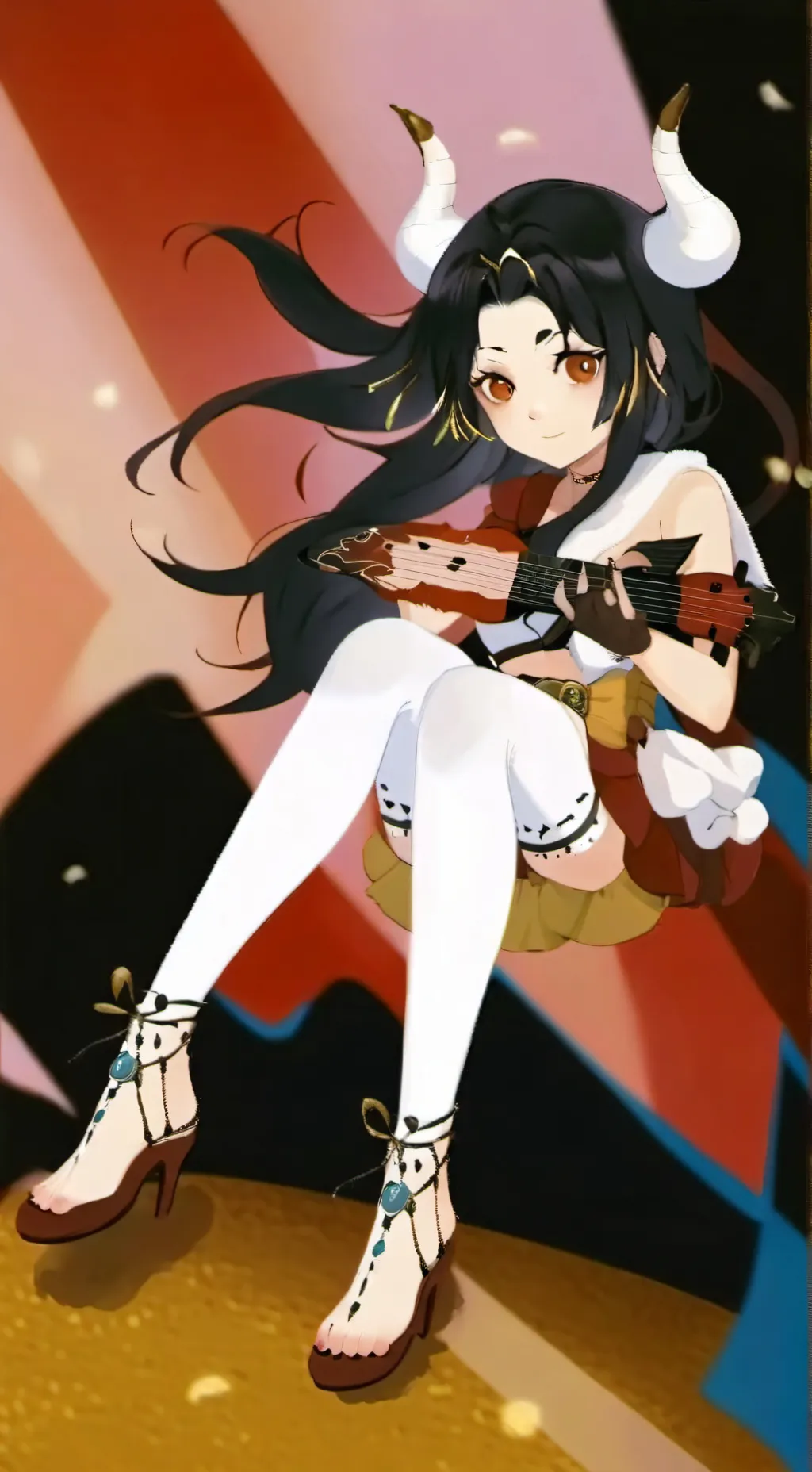 ai character: nice female background