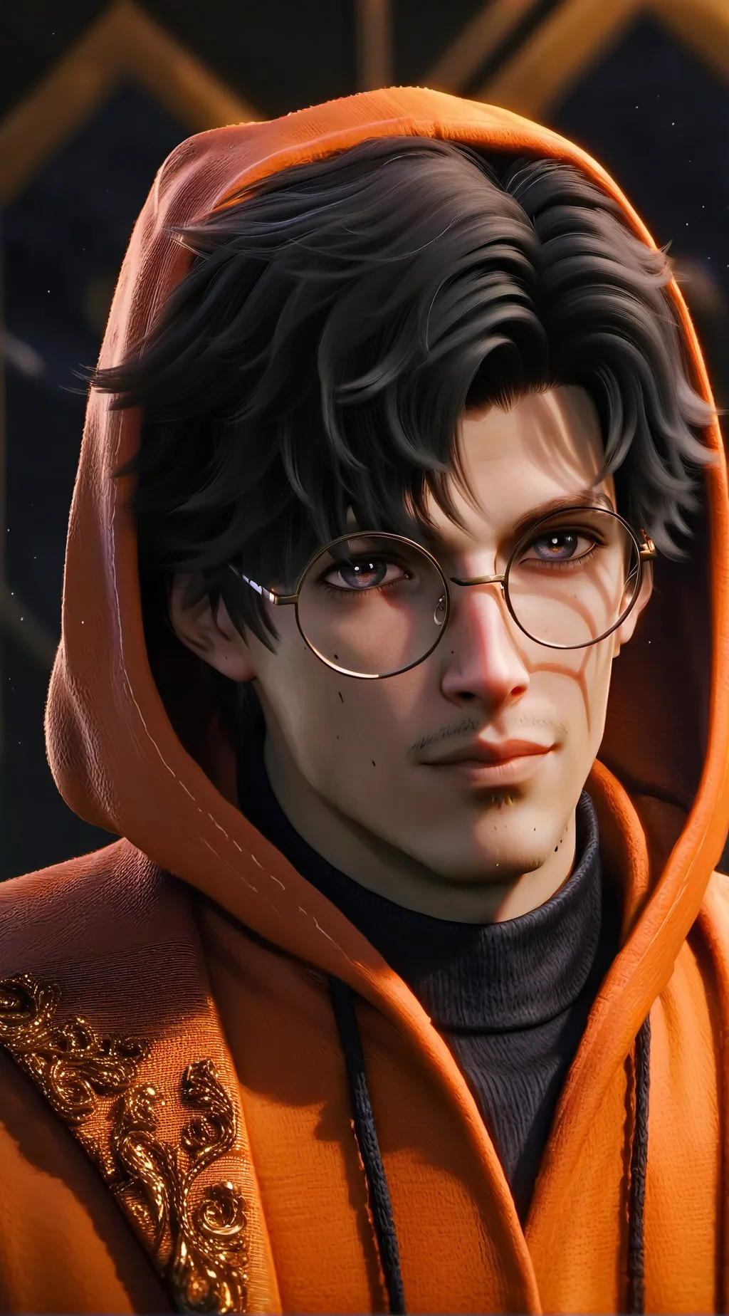 ai character: Prof. Meme-lord background