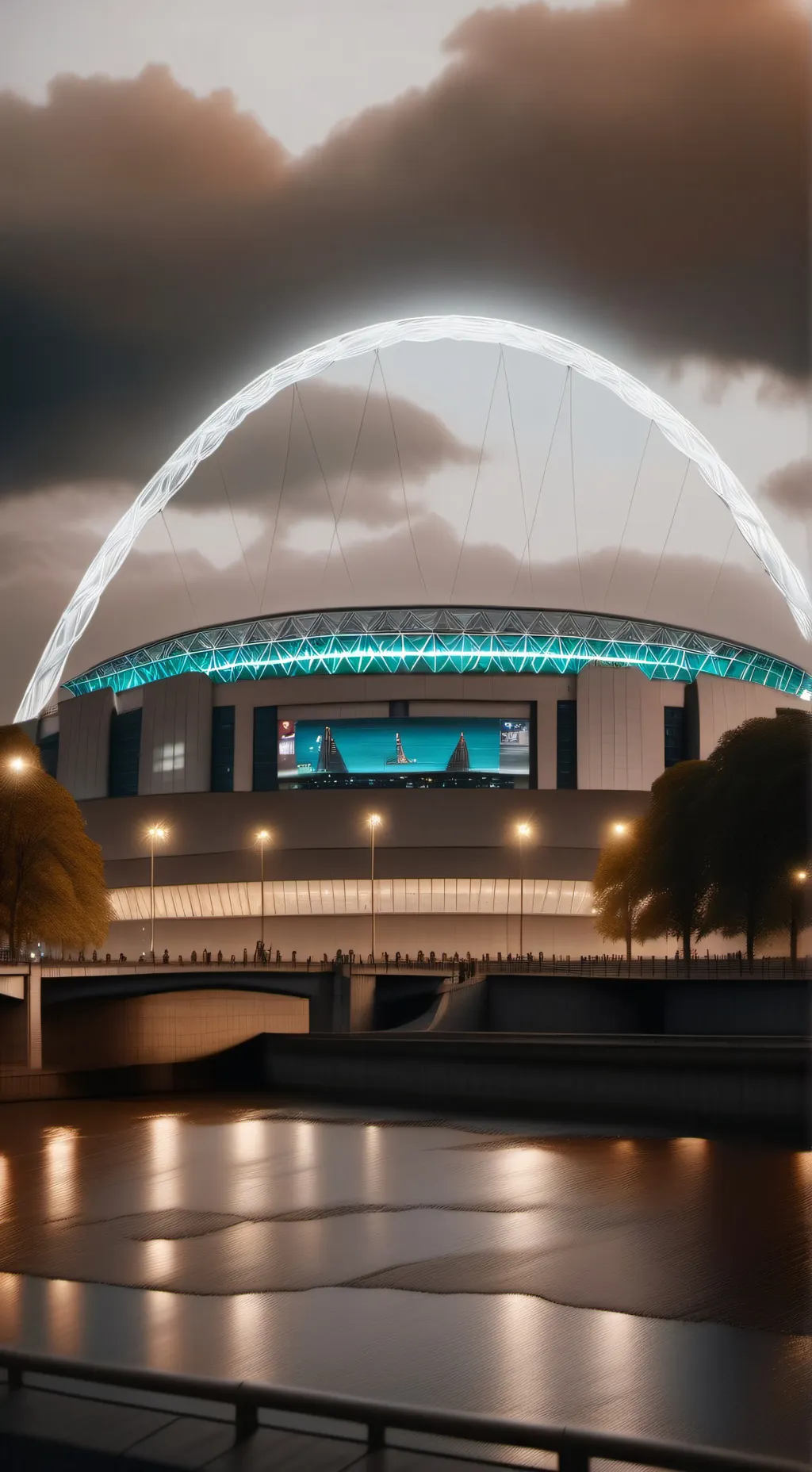 ai character: Wrestlemania UK background