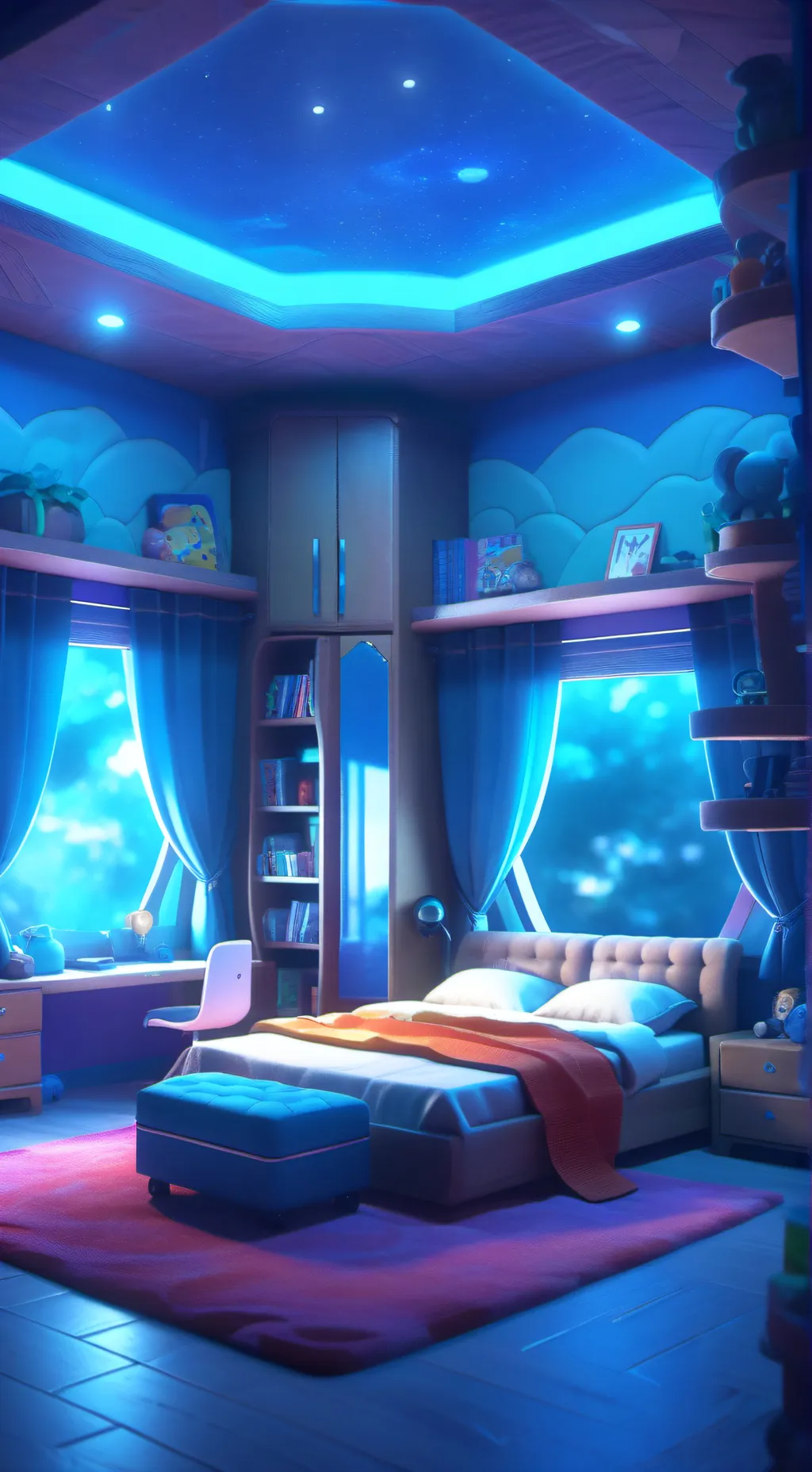 ai character: dw sleepover background