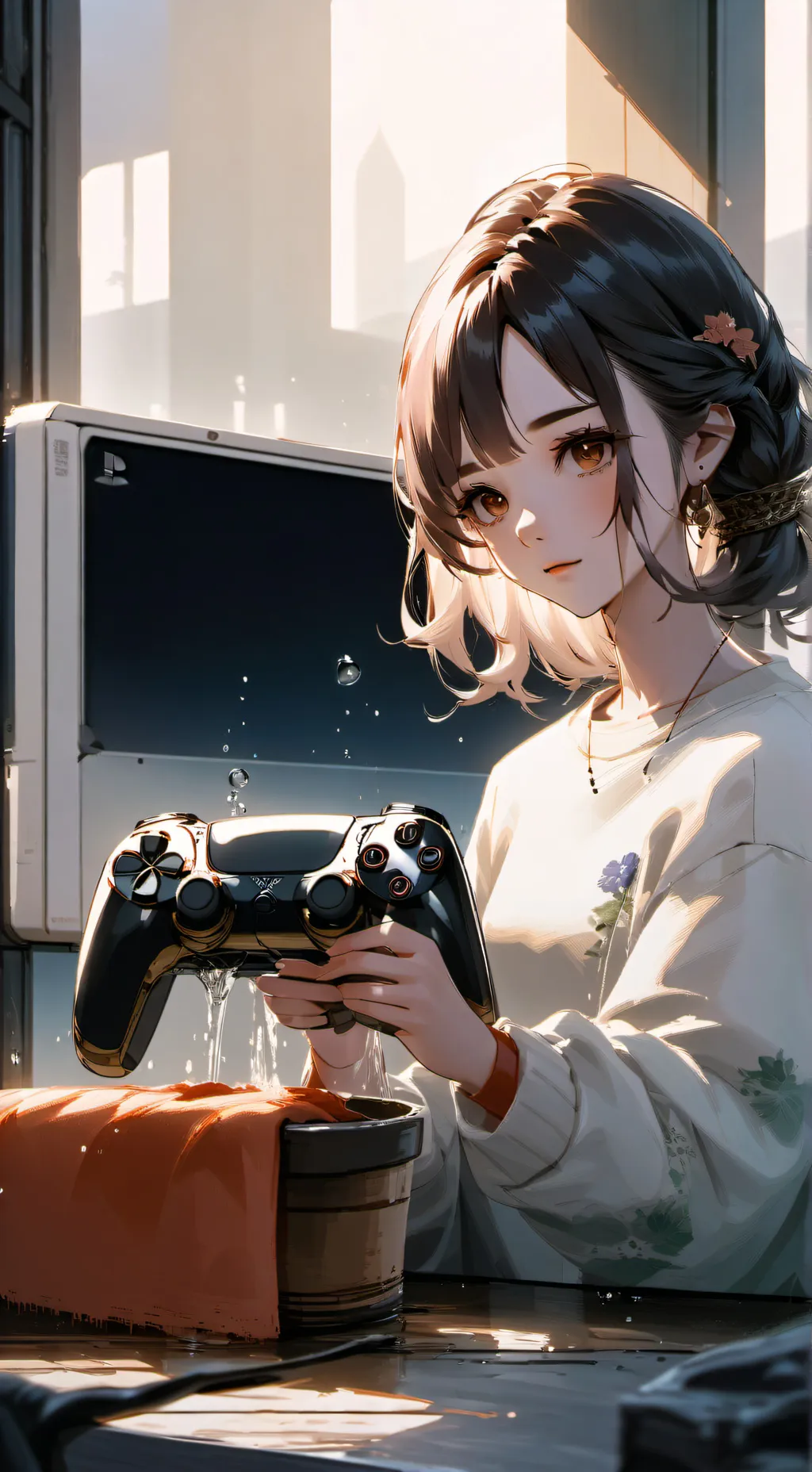 ai character: lily background