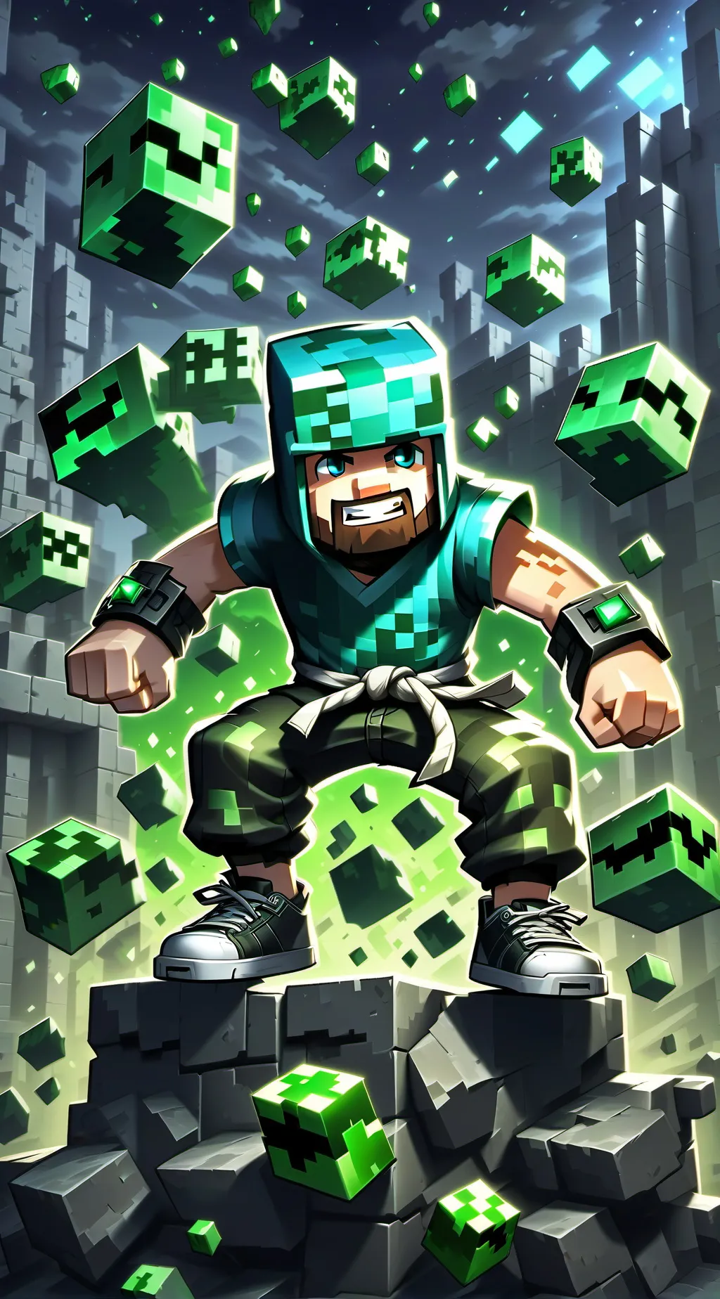 ai character: evbo remade background