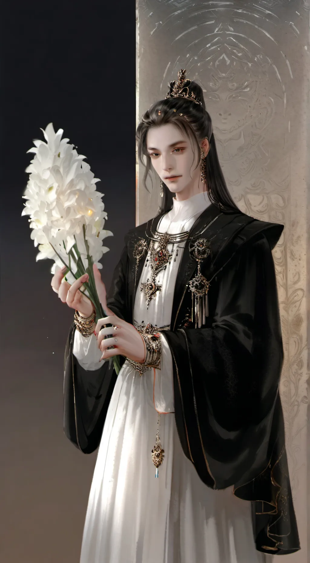 ai character: цинк background